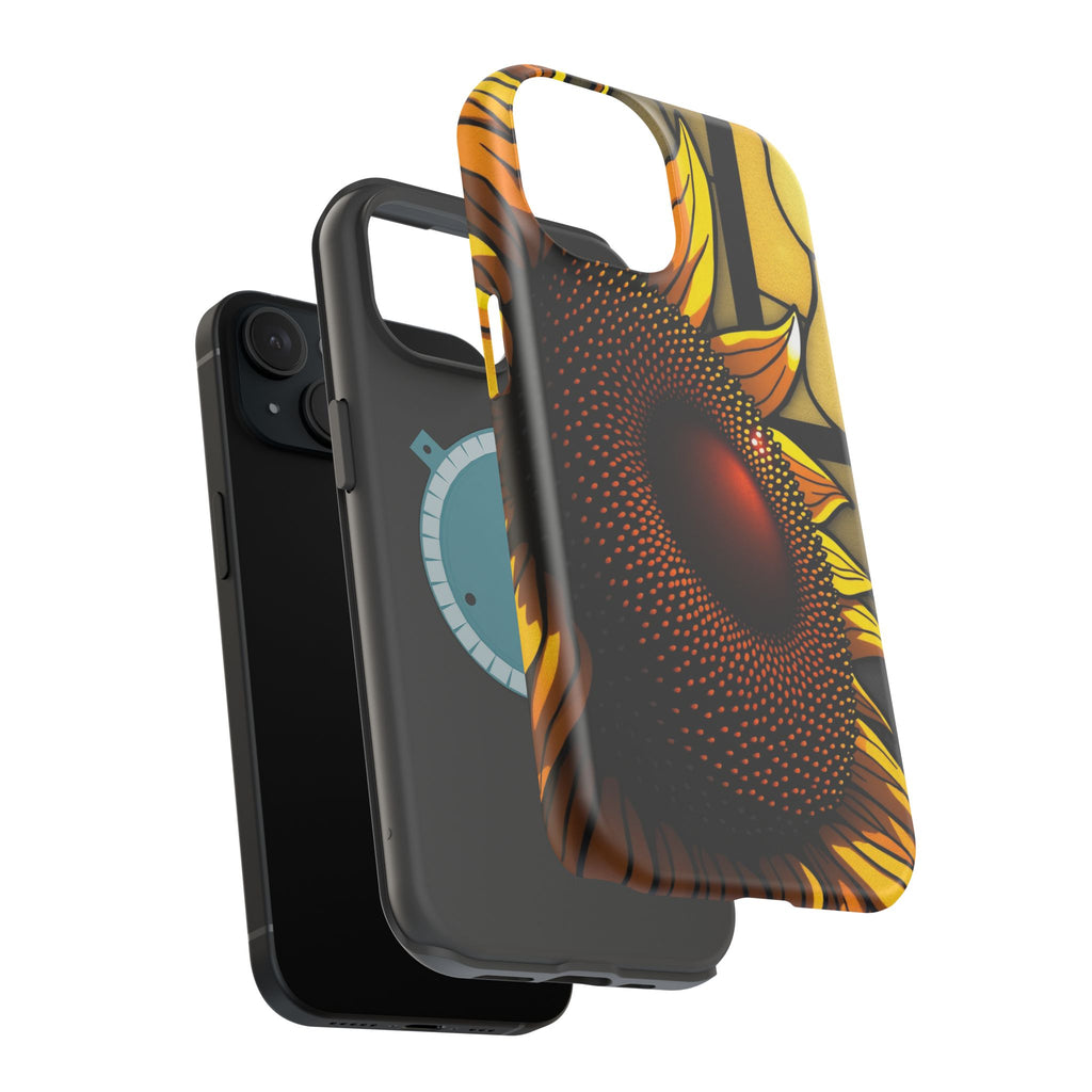 iPhone Sunflower Pop Stained Glass Bold Modern Everyday Snap Case · iPhone Case