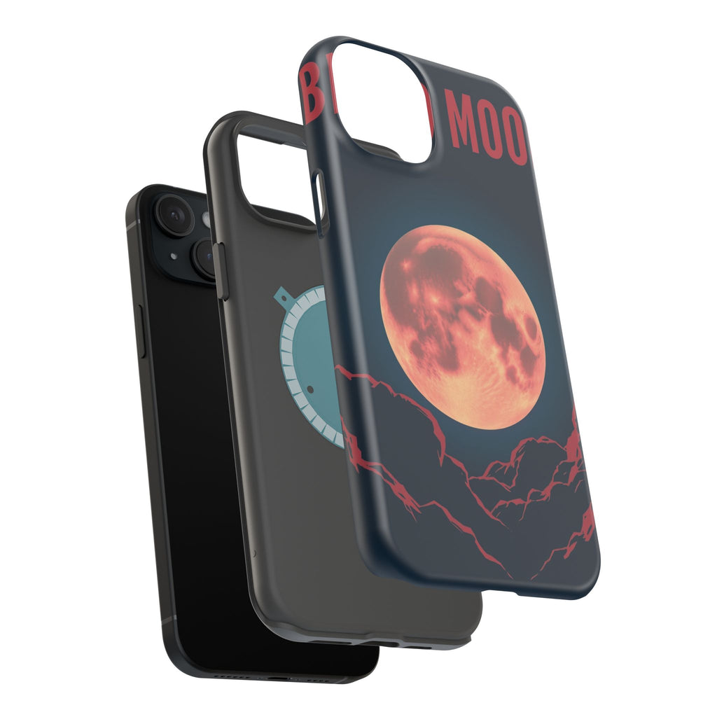 iPhone Blood Moon Rise Vintage Retro Poster Slim Everyday Designer Case · iPhone