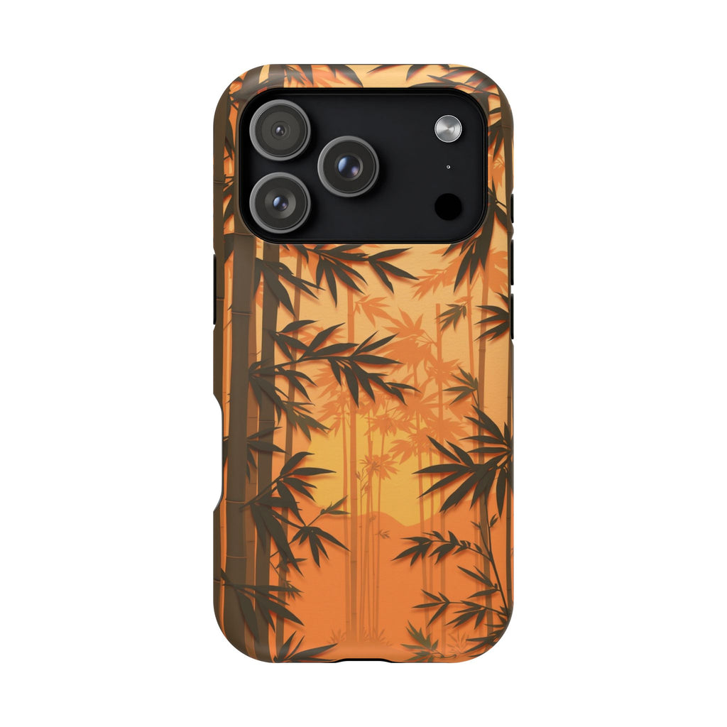 iPhone Earthy Bamboo Grove Design 12 Slim Everyday Designer Case · iPhone Case