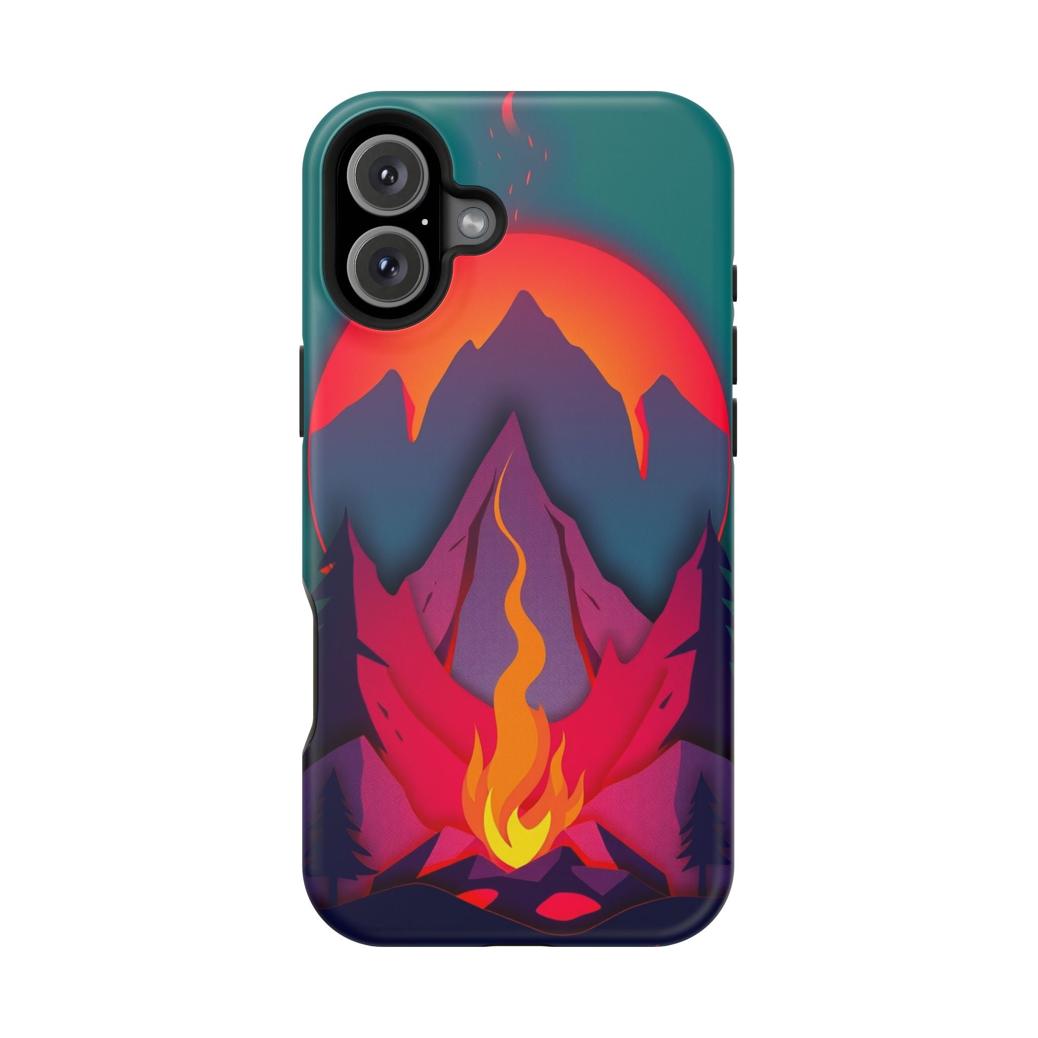 iPhone Cyan And Magenta Wildfire Glow Slim Everyday iPhone 12 Designer · iPhone