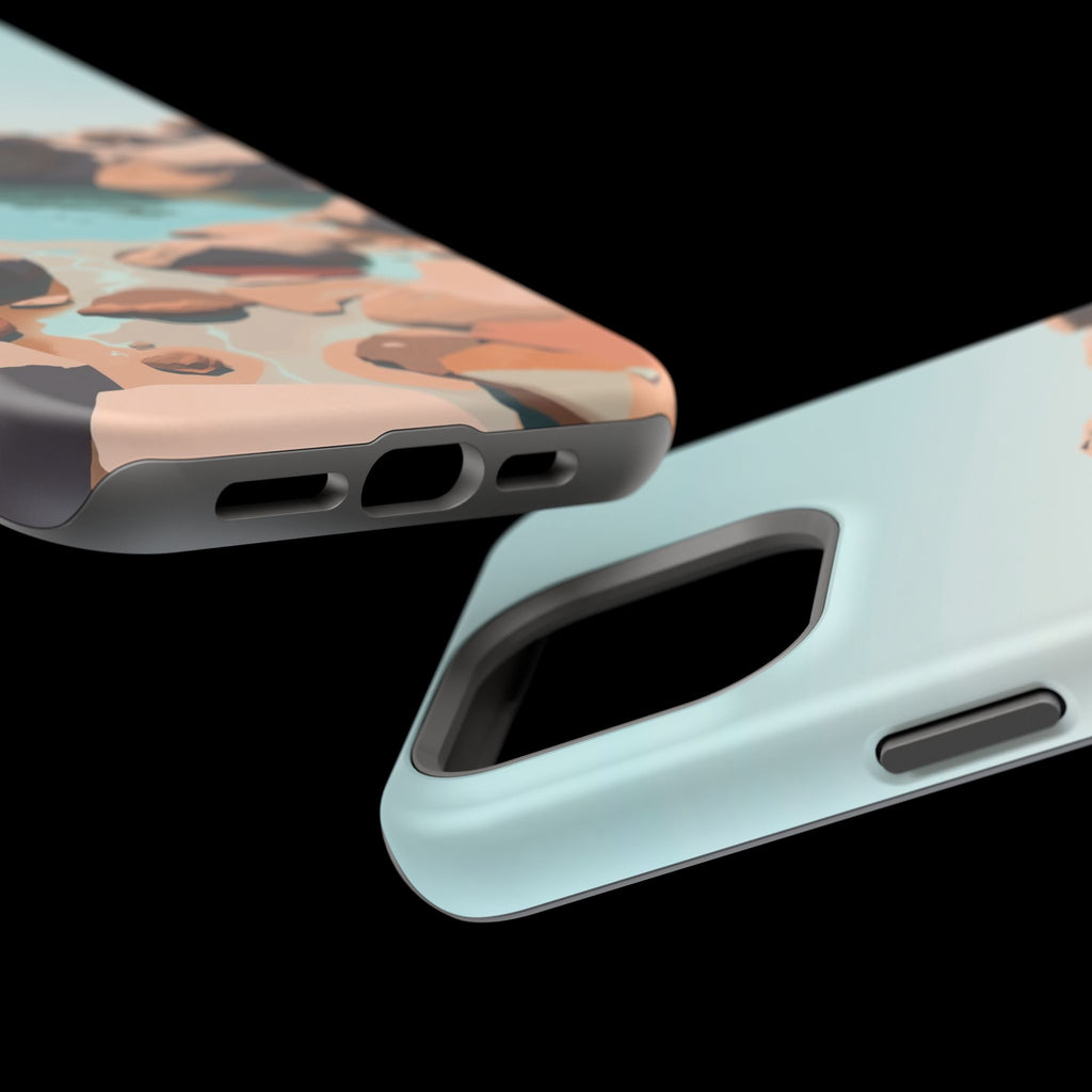 iPhone Tidal Pool Oil Painting Impressionist Slim iPhone Everyday · iPhone Case
