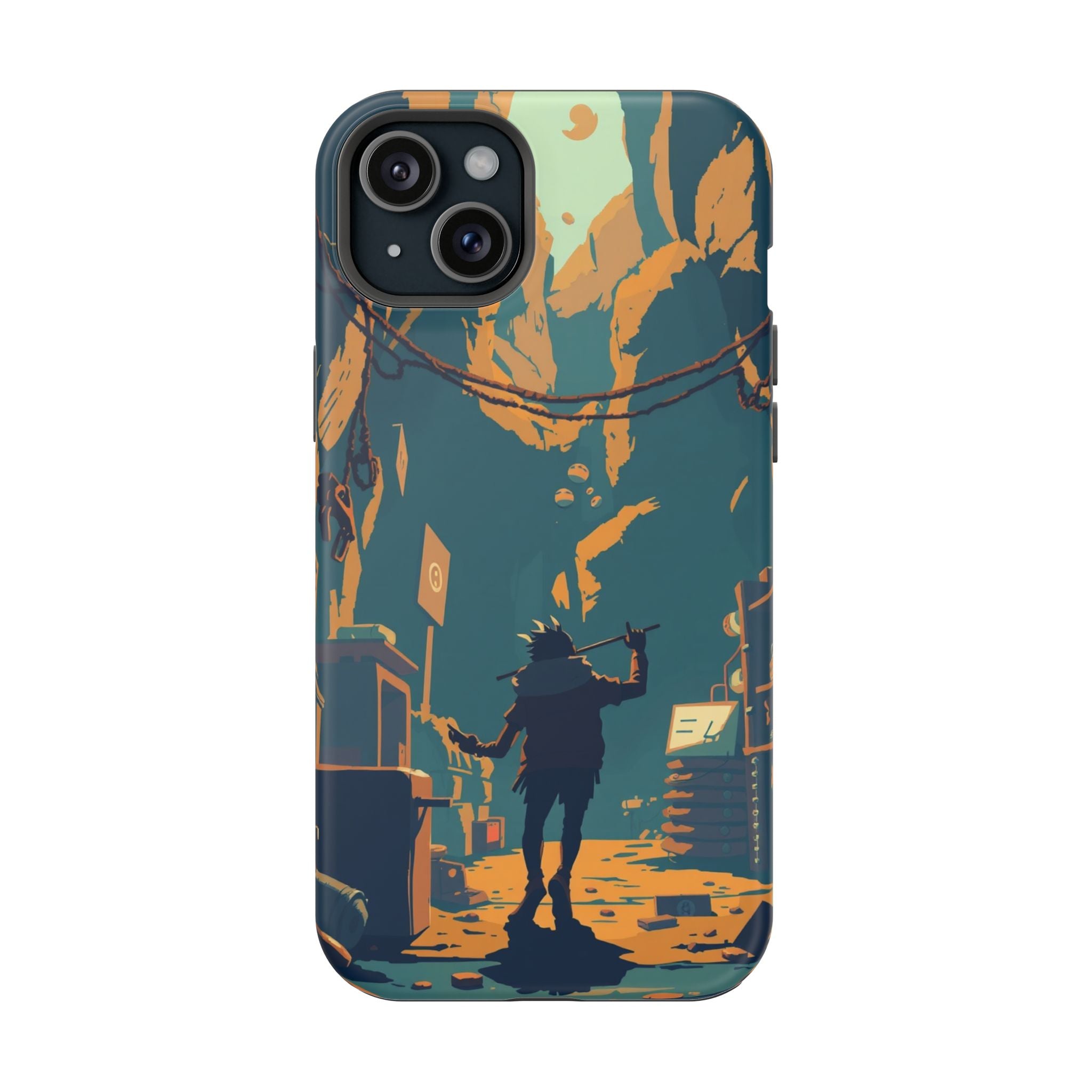 iPhone Mustard And Rust Unhinged in a Cute Way Soft Finish Everyday Case · iPhon