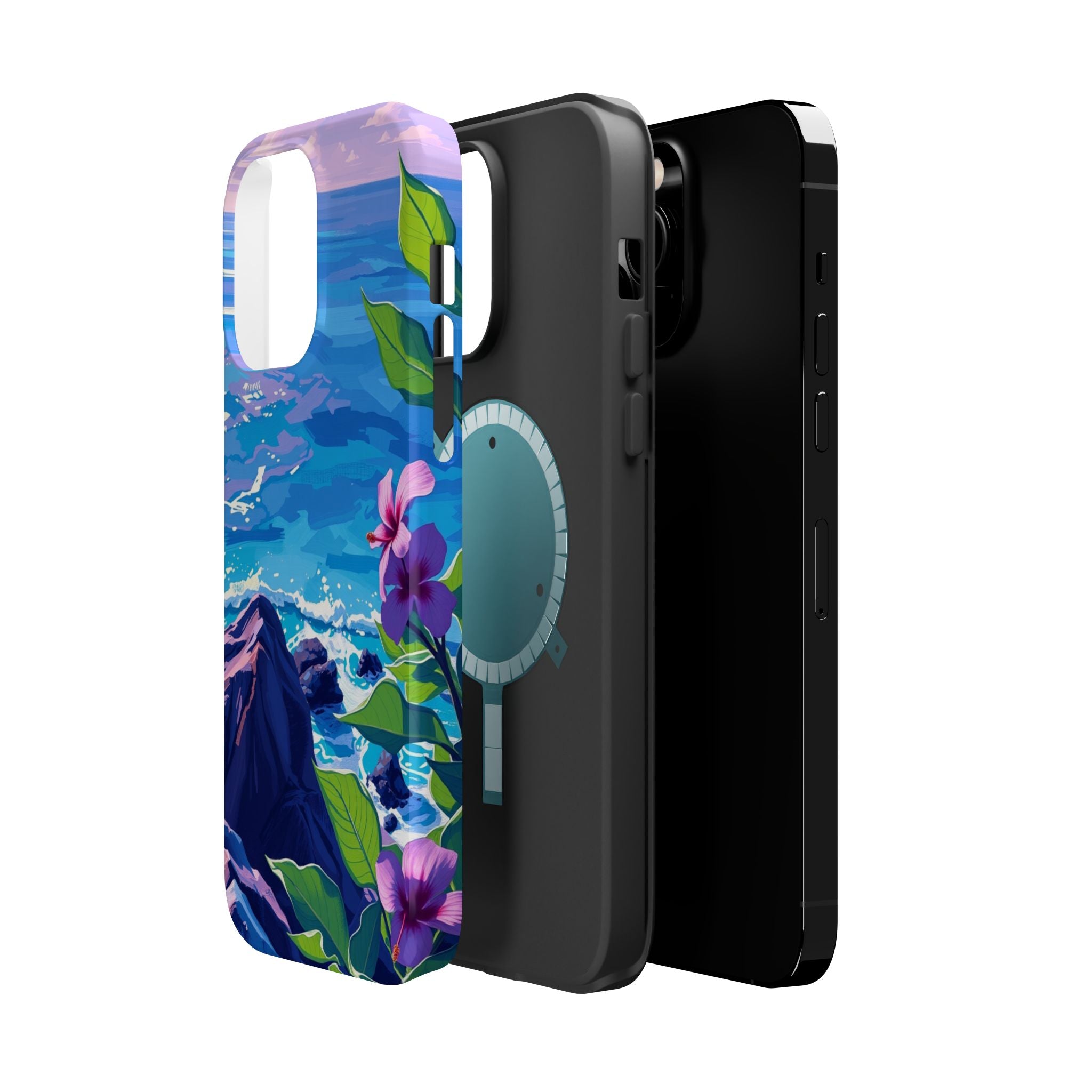 iPhone Hibiscus Coast Enchanted Art Slim Everyday Designer Case · iPhone Case