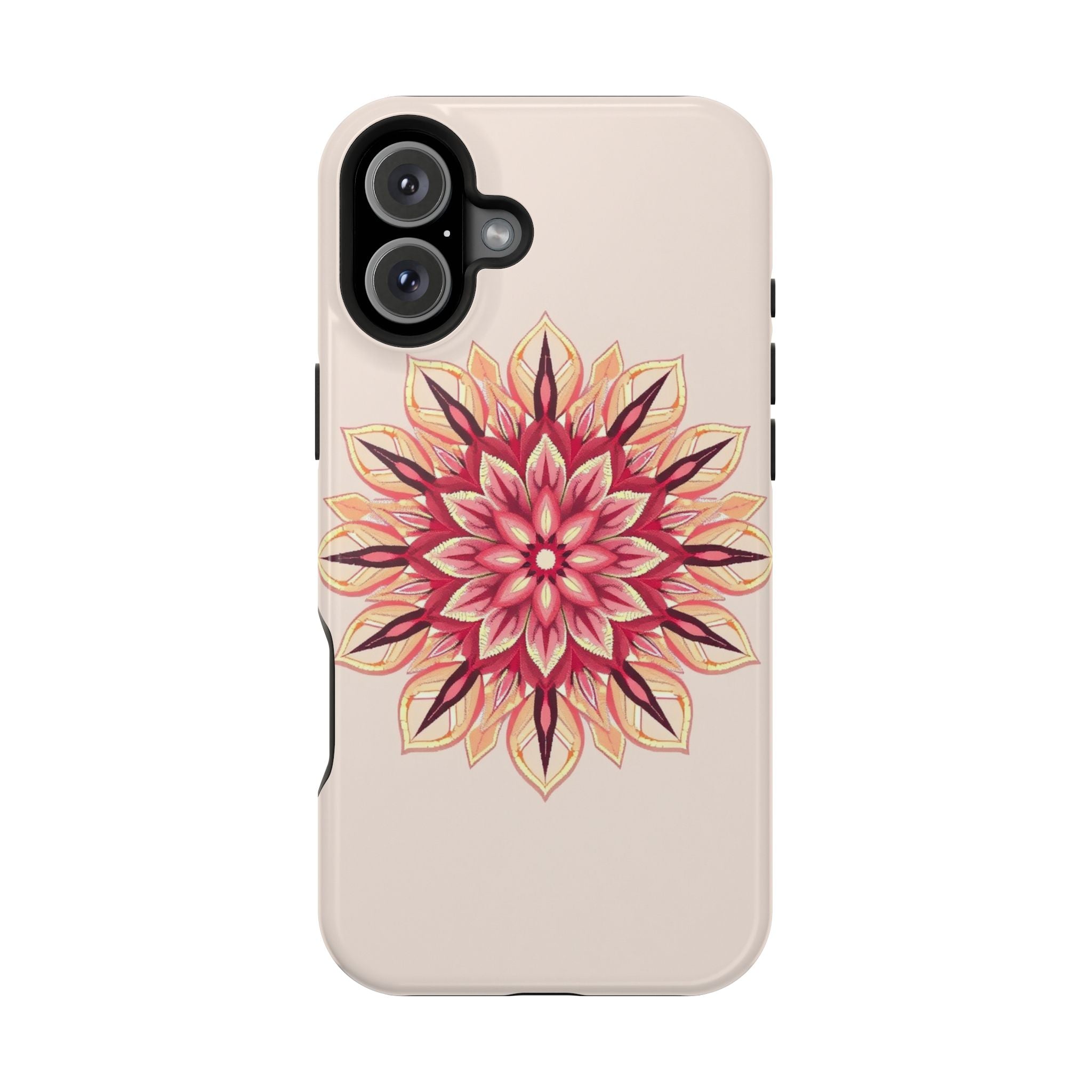 iPhone Floral Mandala Pixel Art -Bit Slim Everyday Designer Case · iPhone Case