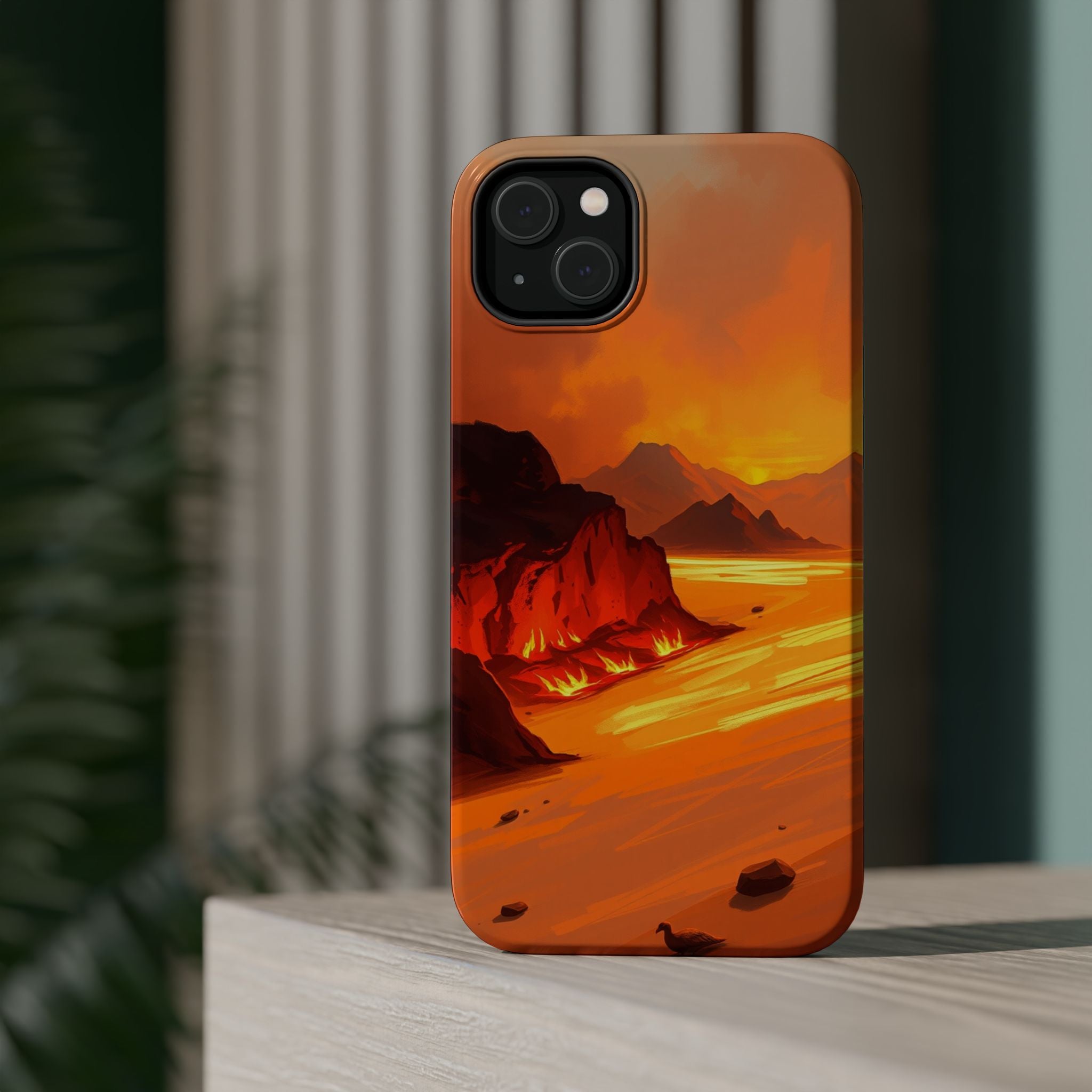 iPhone Burnt Orange And Sand Wildfire Glow Slim iPhone Everyday · iPhone Case