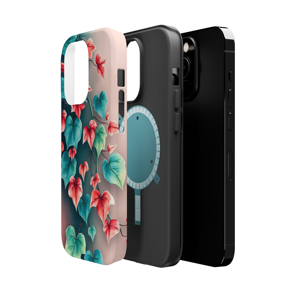 iPhone Art Nouveau Vine Teal And Coral Slim Snap Case · iPhone Case