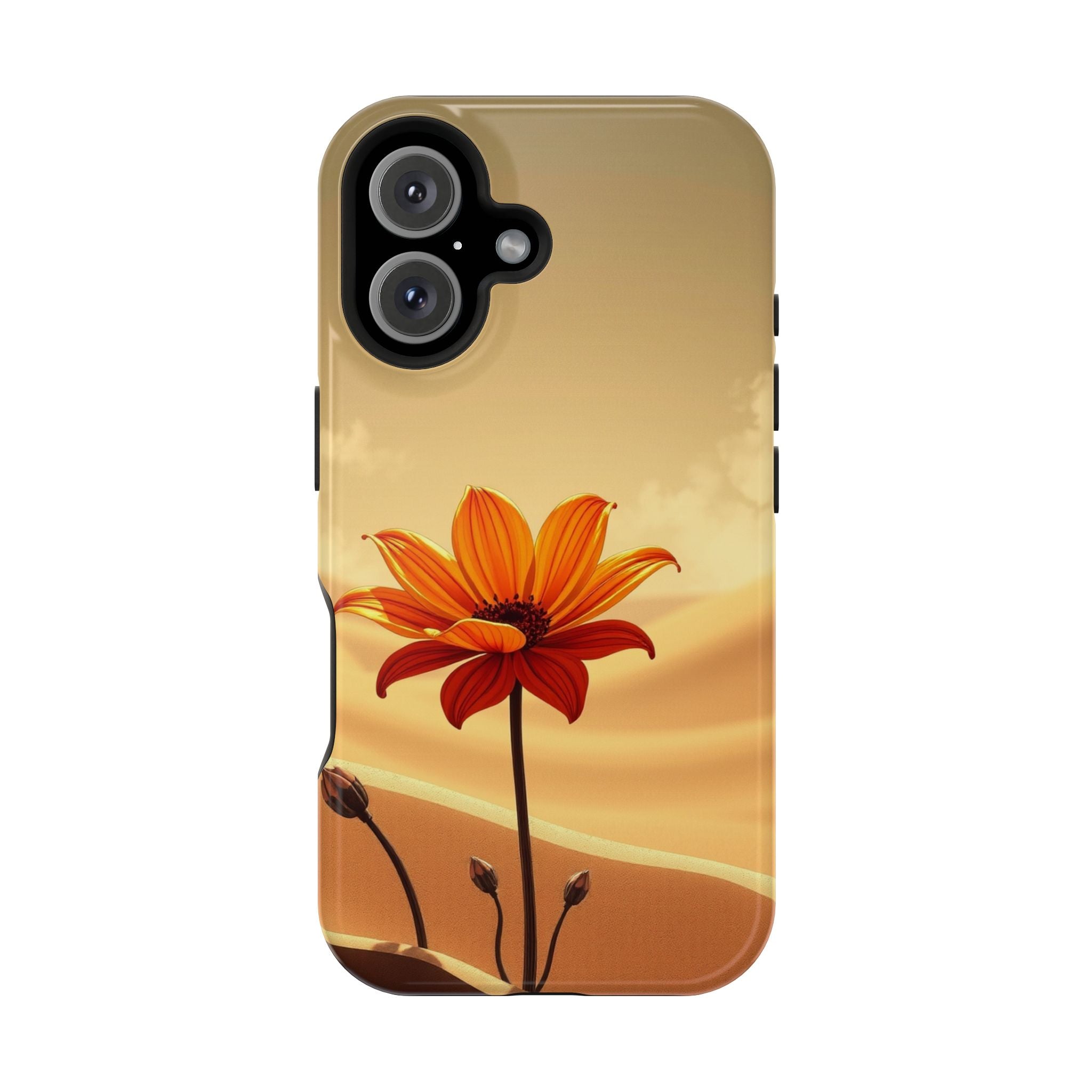 iPhone Neon Floral Dark Gothic Ink Bold Modern Everyday Snap Case · iPhone Case