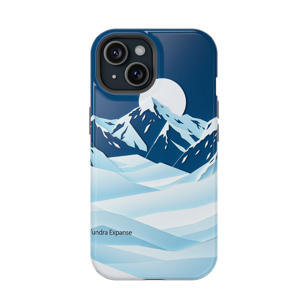 iPhone Midnight Blue And Silver Tundra Expanse Clean iPhone 12 Minimal · iPhone