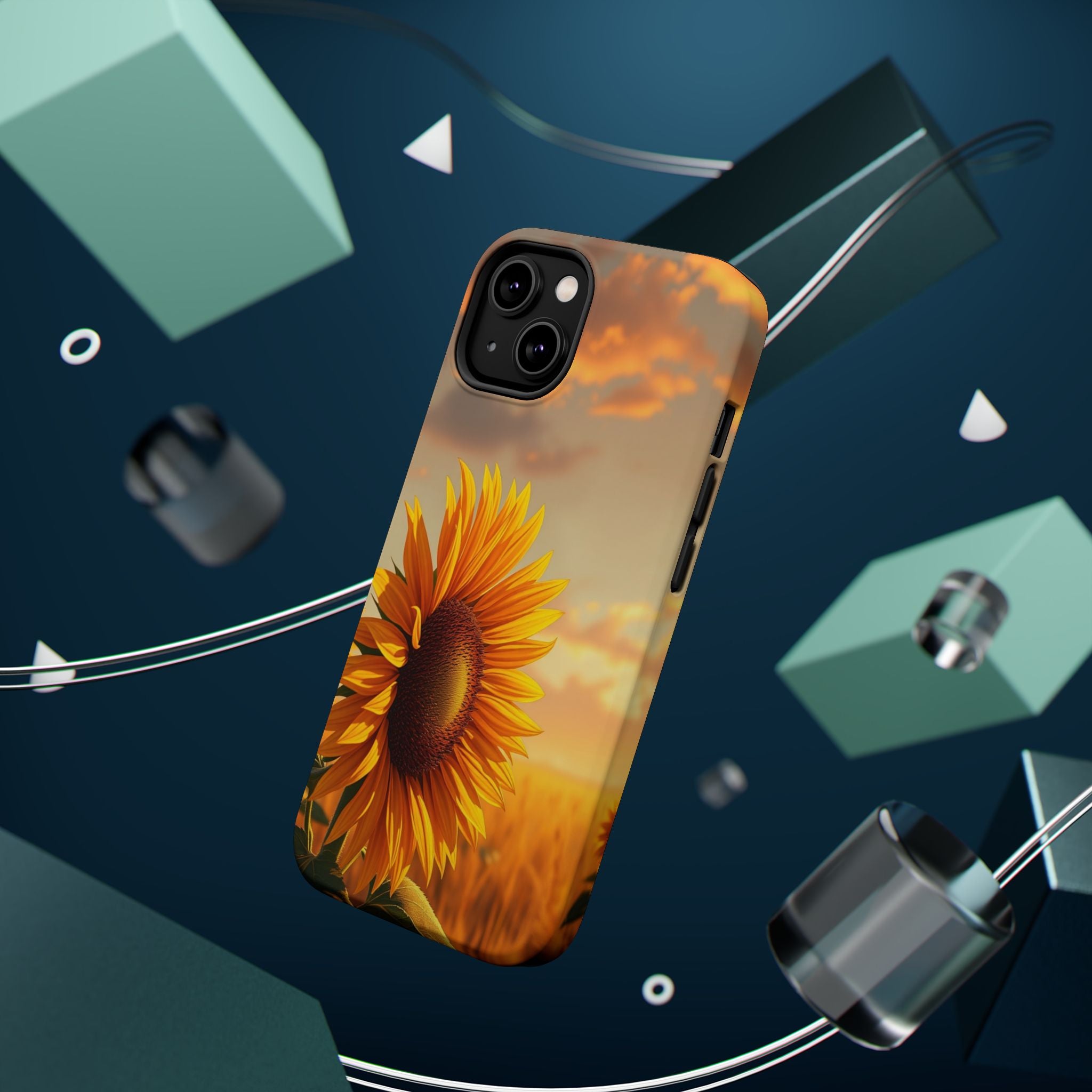 iPhone Sunflower Prairie Electric Art Slim Everyday Designer Case · iPhone Case