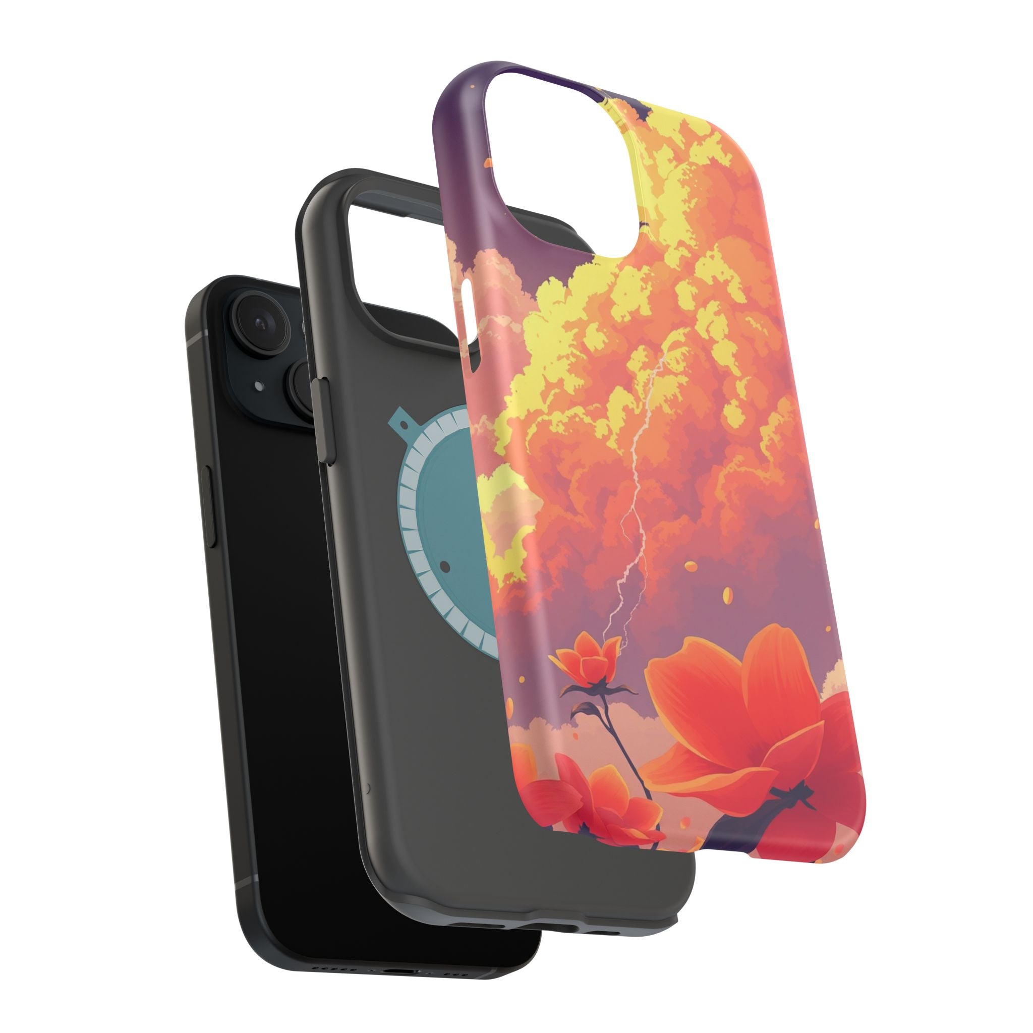 iPhone Sunset Amber And Peach Petal Storm Slim iPhone Everyday Designer · iPhone