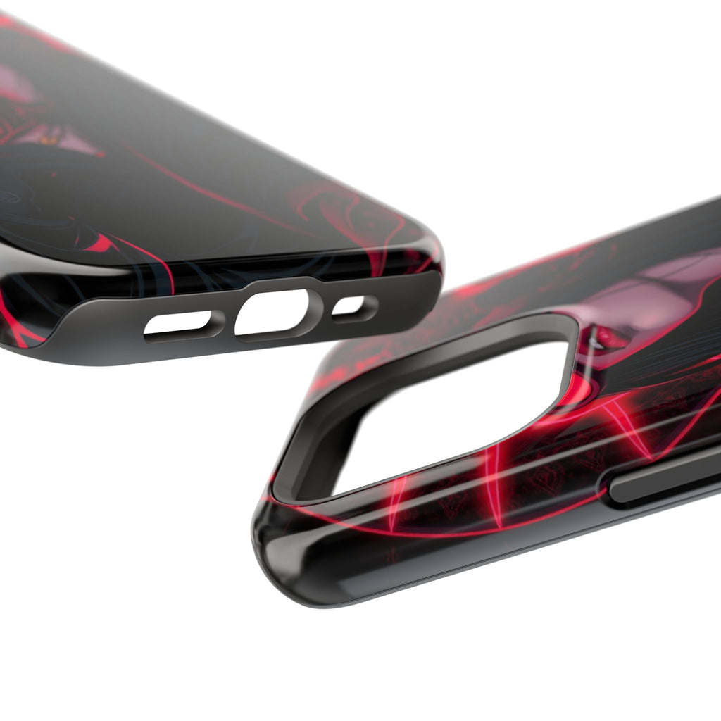 iPhone Black And Crimson Art Nouveau Female Slim Everyday Designer Case · iPhone