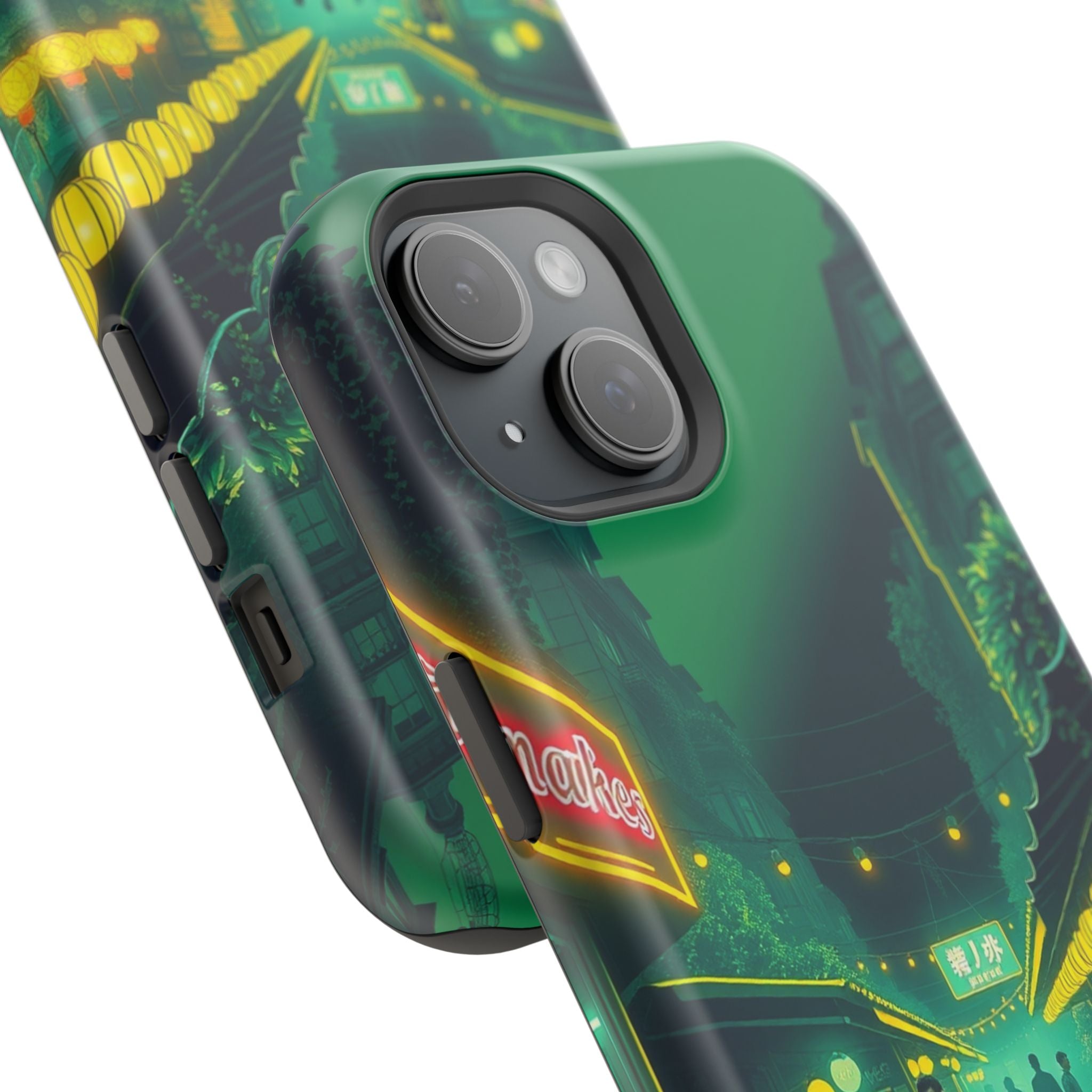 iPhone Flower Market Neon Cyberpunk Slim Everyday Designer Case · iPhone Case