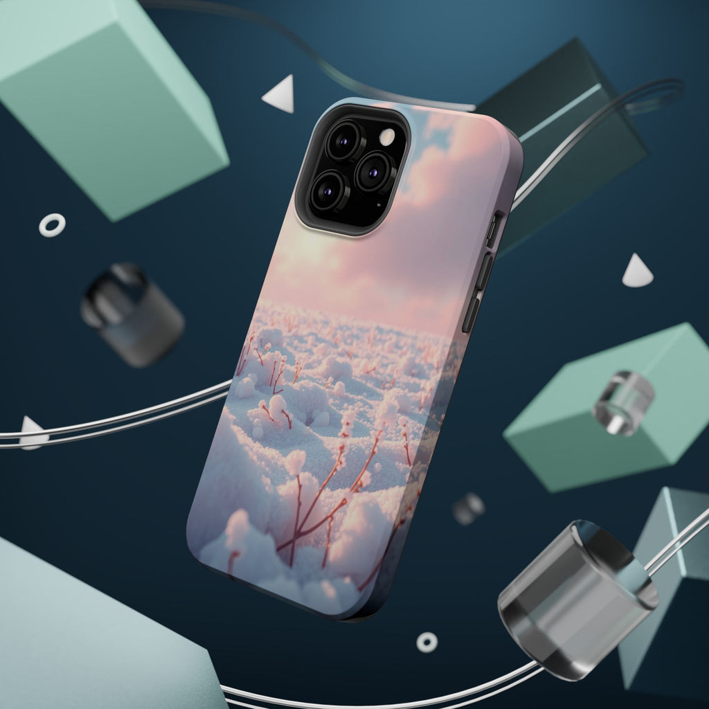 iPhone Snow Field Enchanted Art 13 Bold Modern Everyday Snap Case · iPhone Case