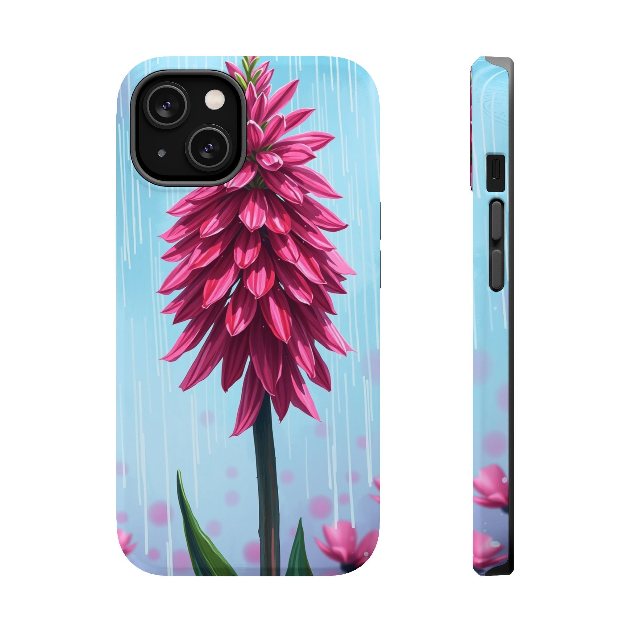 iPhone Cyan And Magenta Spring Shower Bloom Slim iPhone Everyday · iPhone Case