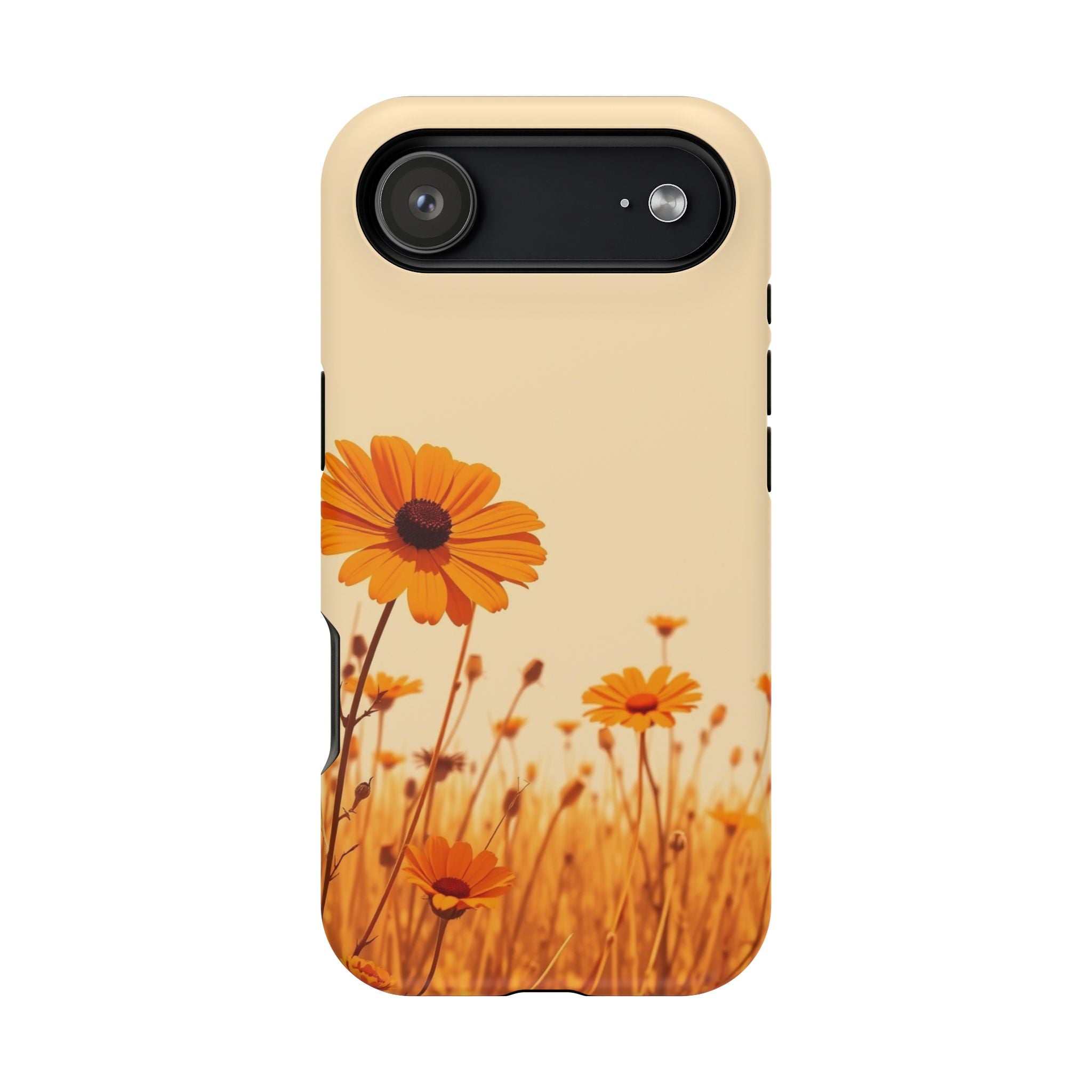 iPhone Wildflower Field Minimalist Line Art Slim Everyday Designer Case · iPhone
