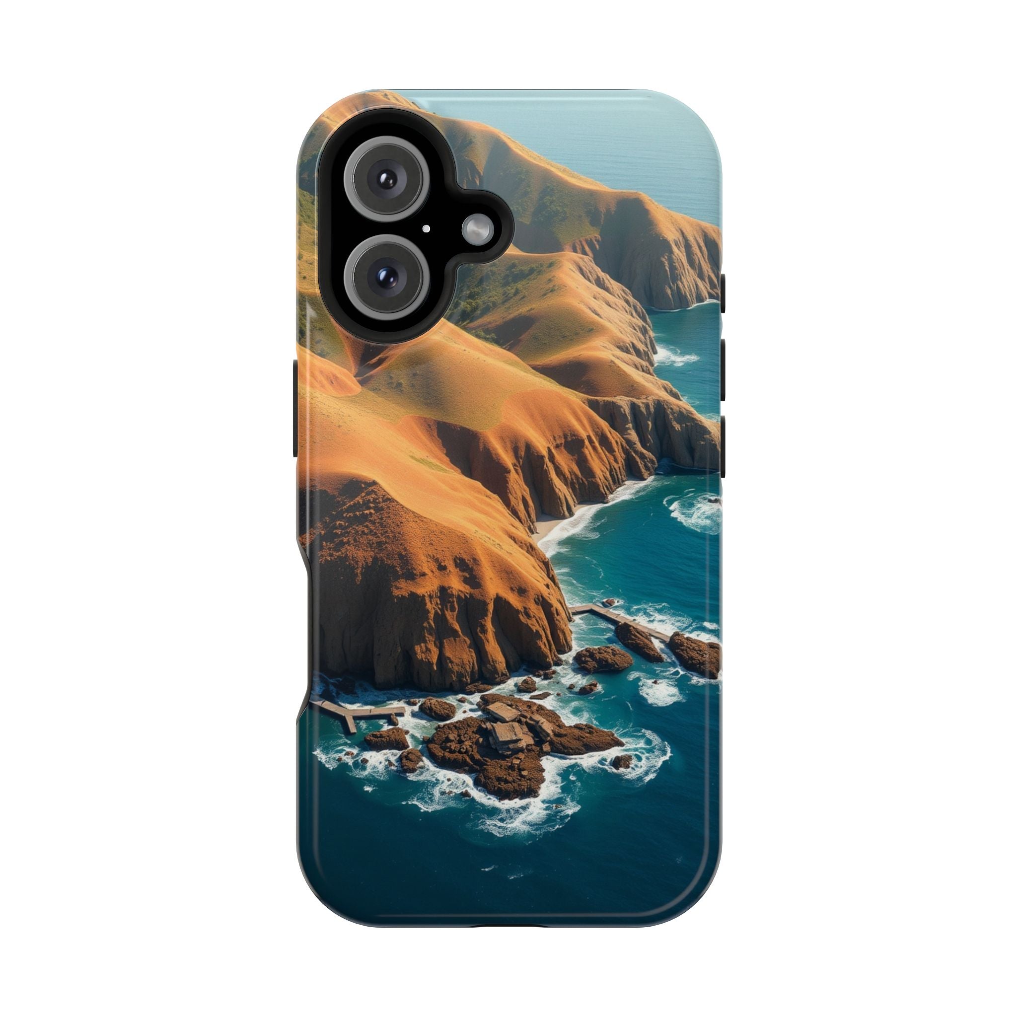 iPhone Mustard And Rust Hibiscus Coast Slim Everyday Designer Case · iPhone Case