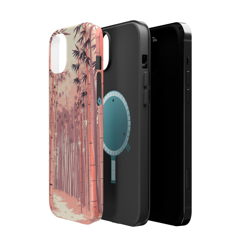 iPhone Rose Pink And Cream Bamboo Grove Slim Everyday iPhone 19 · iPhone Case