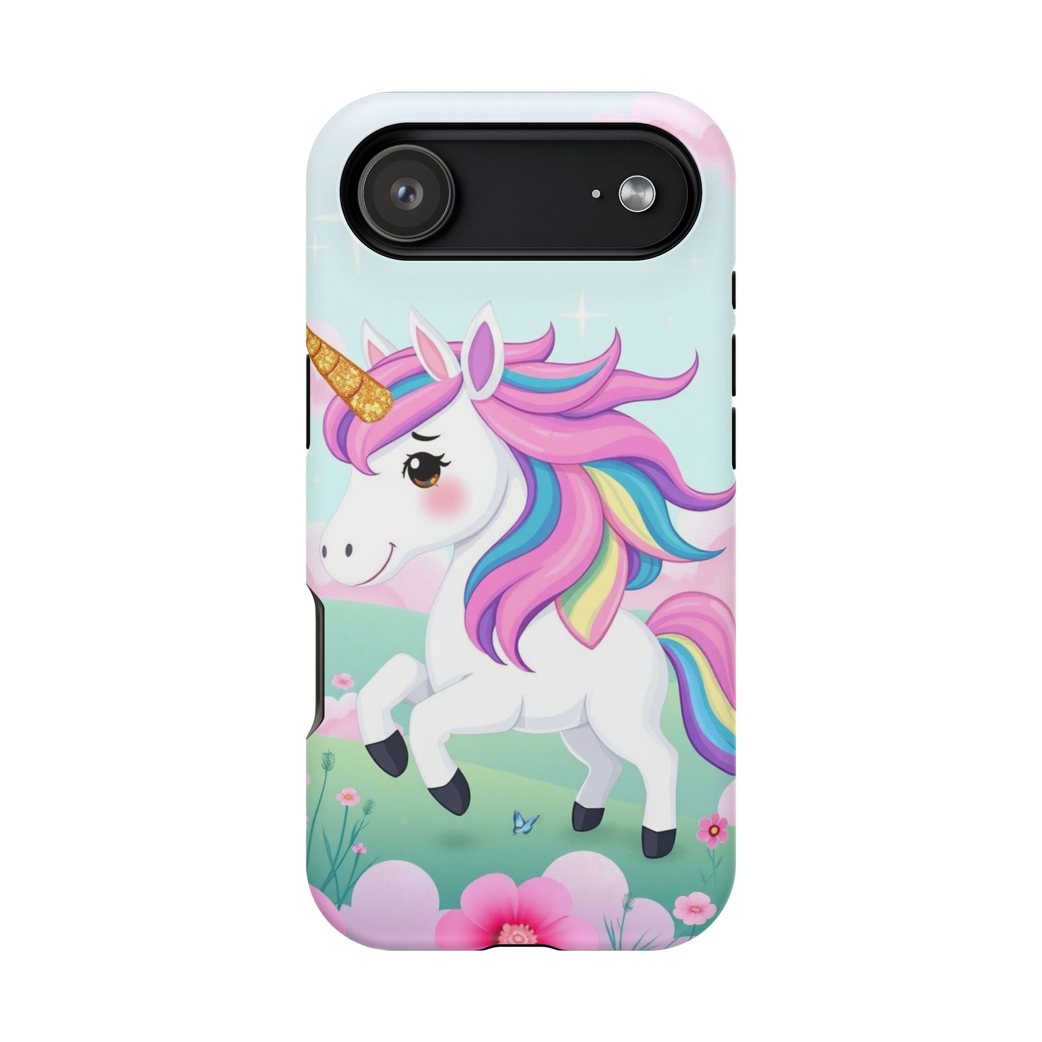 iPhone Rainbow Unicorn Kids Fun Soft iPhone Phone Case Gift Finish · iPhone Case