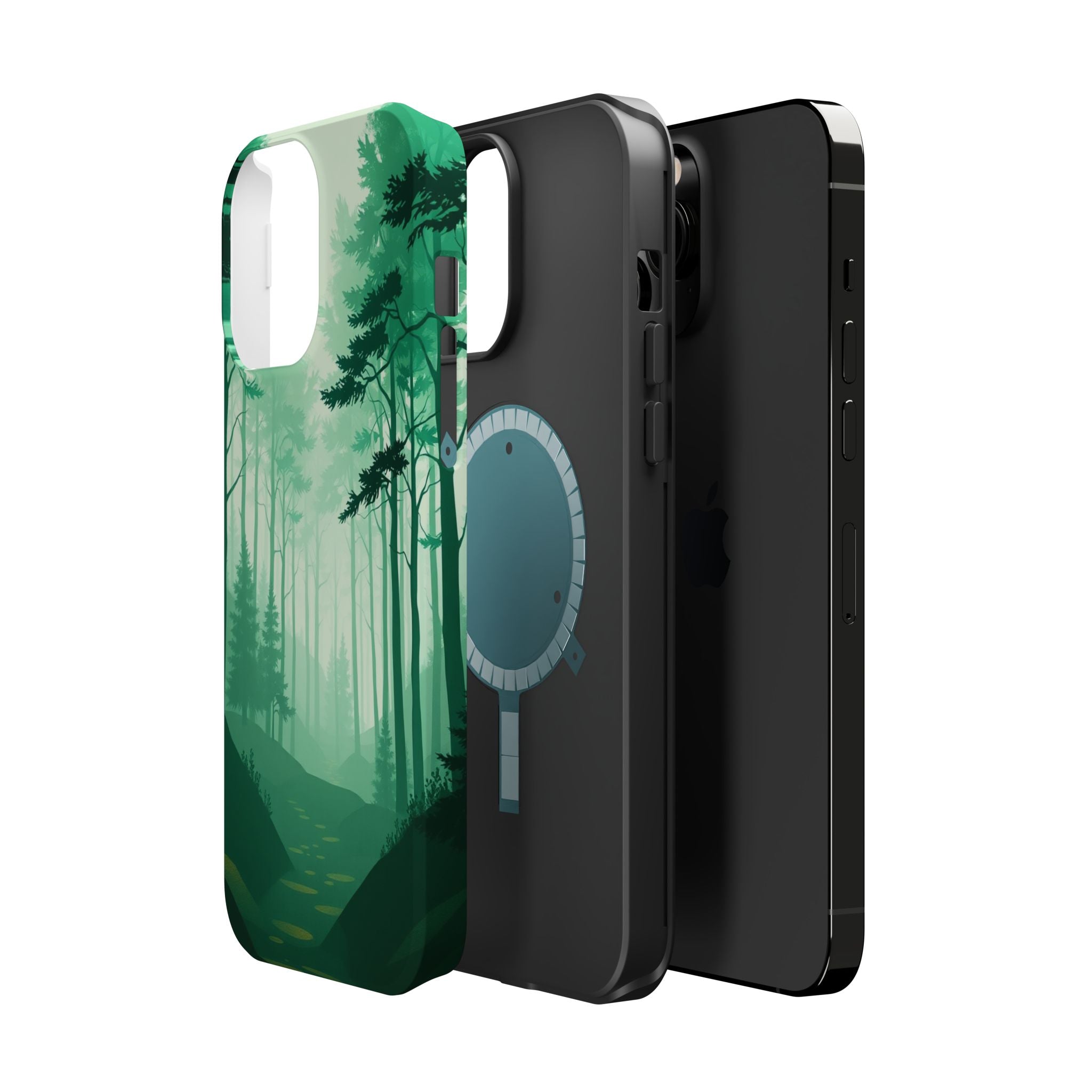 iPhone Earthy Misty Forest Path Design Slim Everyday Designer Case · iPhone Case