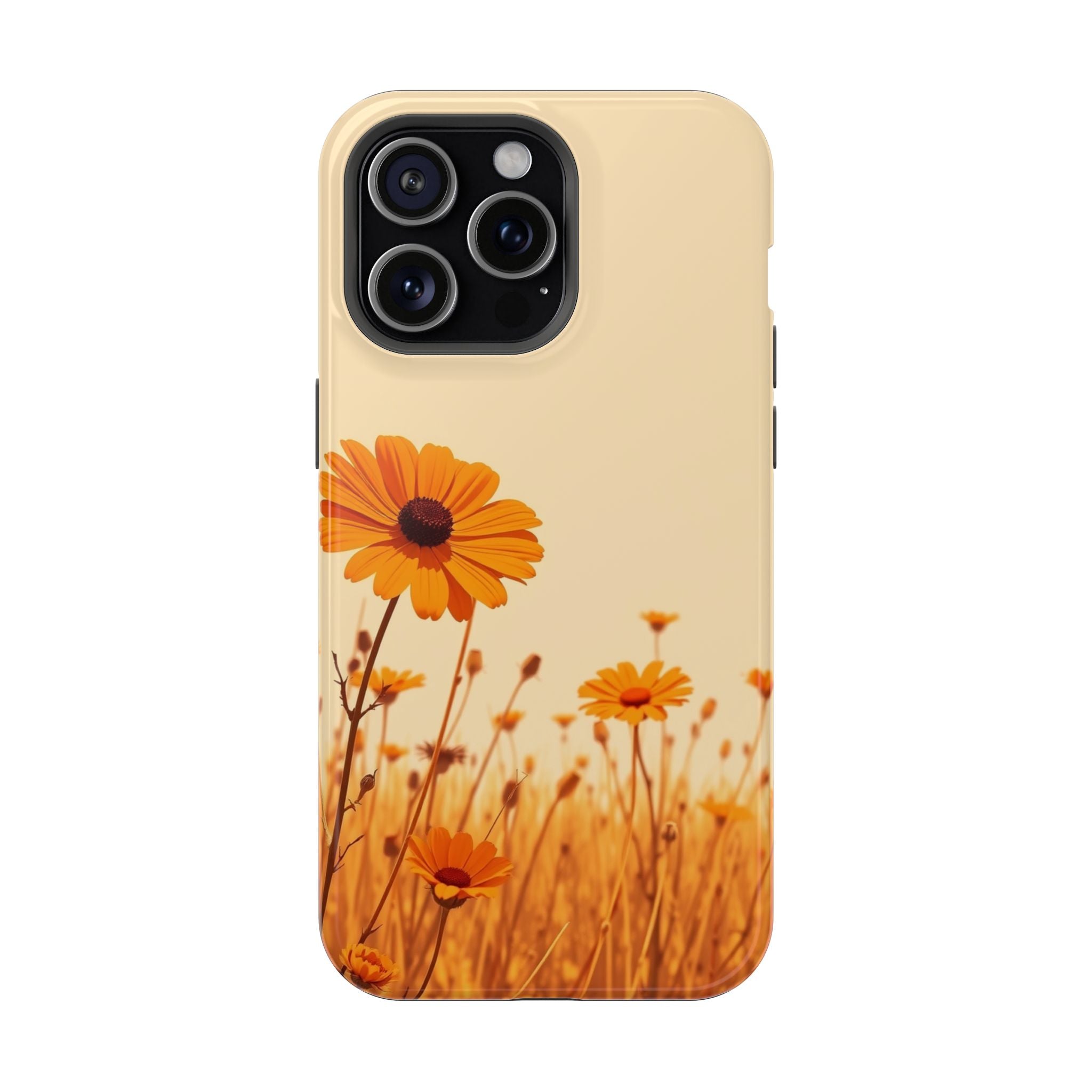 iPhone Wildflower Field Minimalist Line Art Slim Everyday Designer Case · iPhone