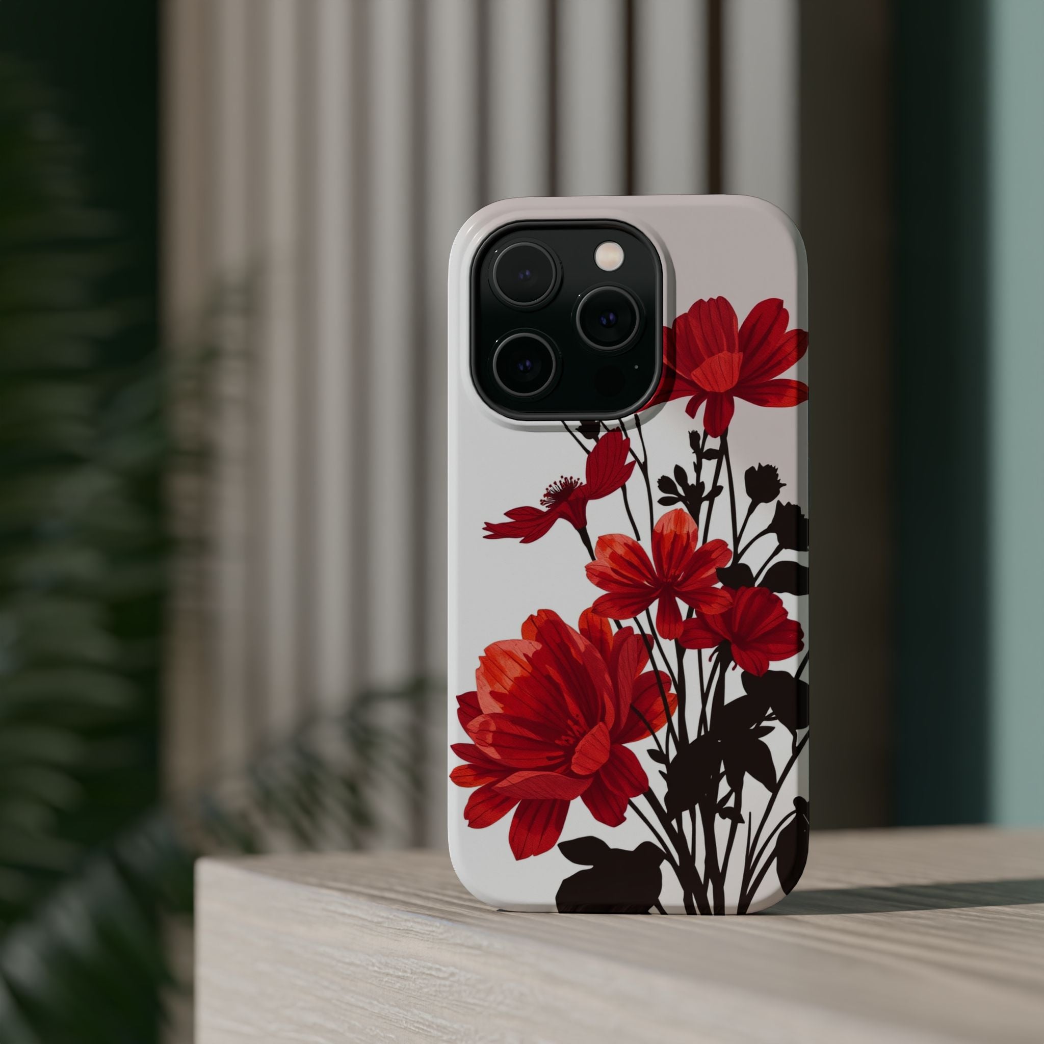 iPhone Floral Silhouette Cinematic Art Slim Snap Case · iPhone Case