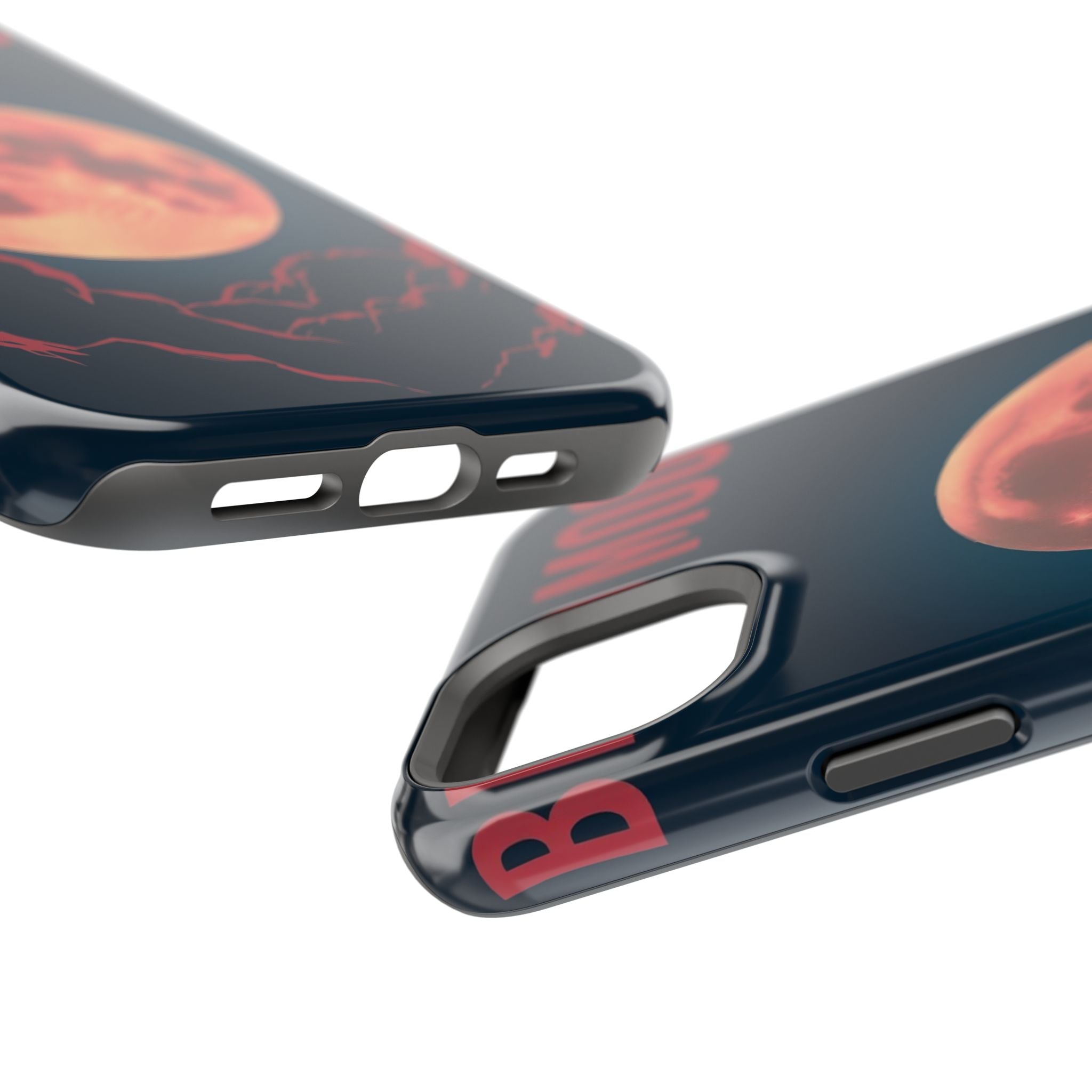 iPhone Blood Moon Rise Vintage Retro Poster Slim Everyday Designer Case · iPhone
