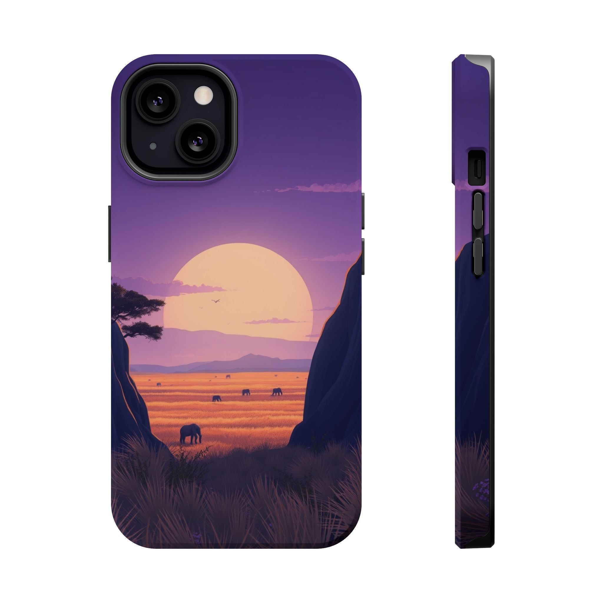 iPhone Lavender And Pearl Savanna Horizon Slim iPhone 18 Everyday · iPhone Case