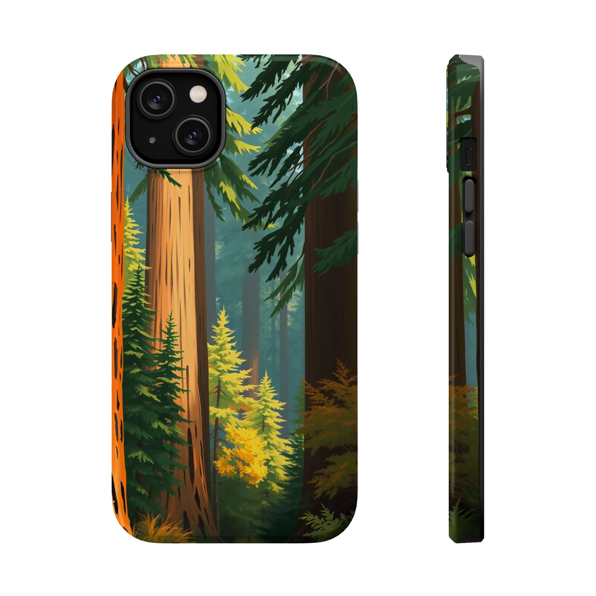 iPhone Redwood Forest Oil Painting Impressionist Clean iPhone Minimal · iPhone C