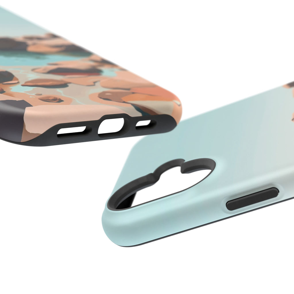 iPhone Tidal Pool Oil Painting Impressionist Slim iPhone Everyday · iPhone Case