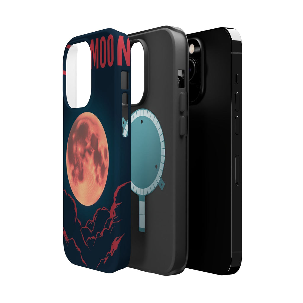 iPhone Blood Moon Rise Vintage Retro Poster Slim Everyday Designer Case · iPhone