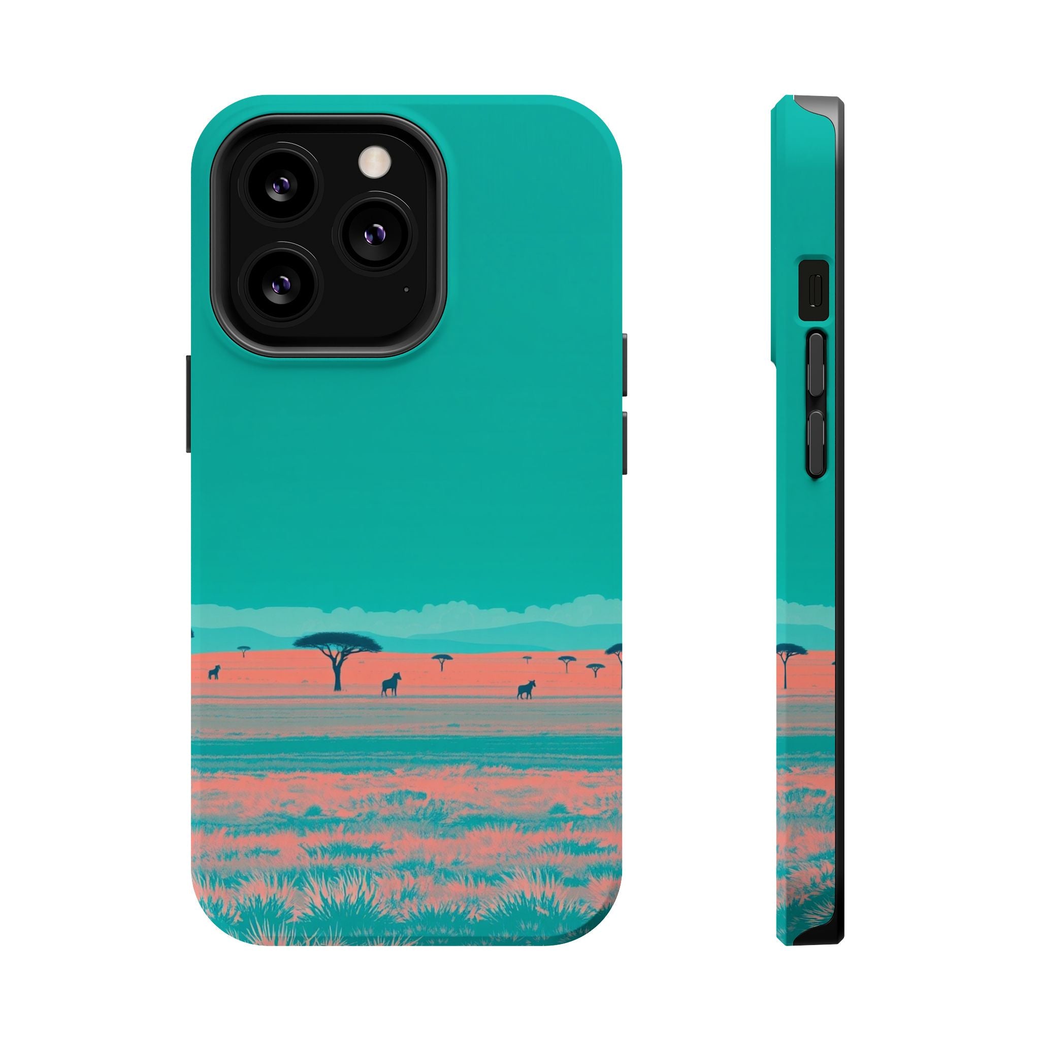 iPhone Savanna Horizon Risograph Print Slim Everyday Designer Case · iPhone Case