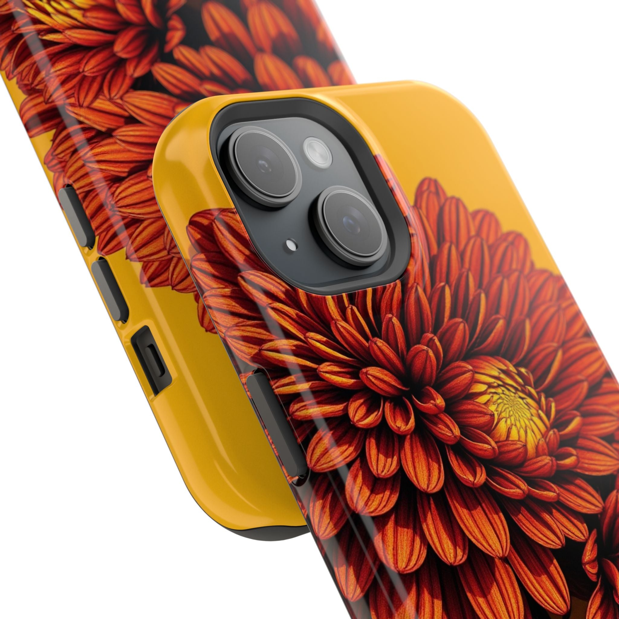 iPhone Mustard And Rust Ranunculus Stack Slim Everyday iPhone 14 · iPhone Case