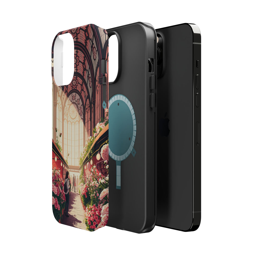 iPhone Flower Market Stained Glass Bold Modern Everyday Snap Case · iPhone Case