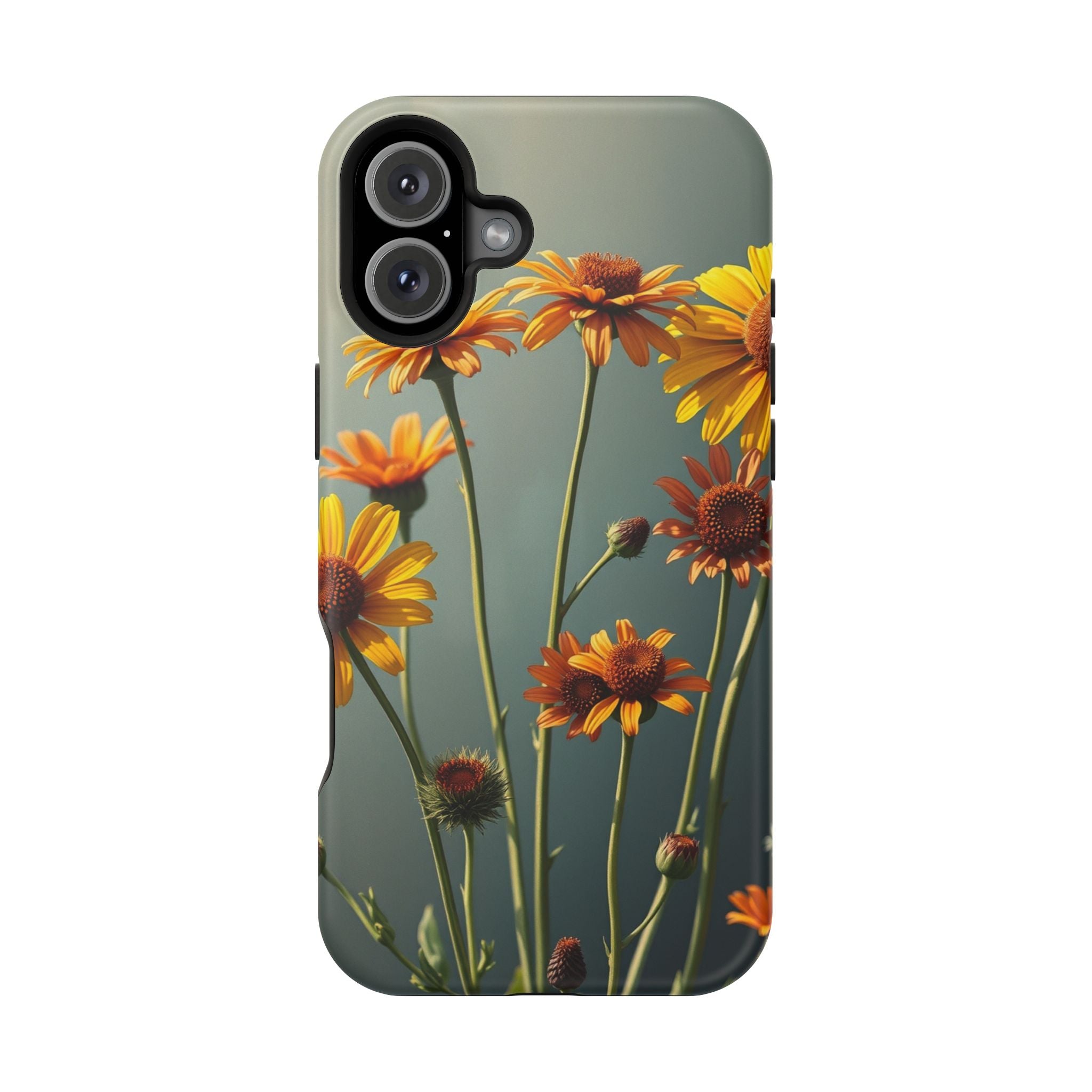 iPhone Mustard And Rust Wildflower Bunch Slim Everyday iPhone Designer · iPhone