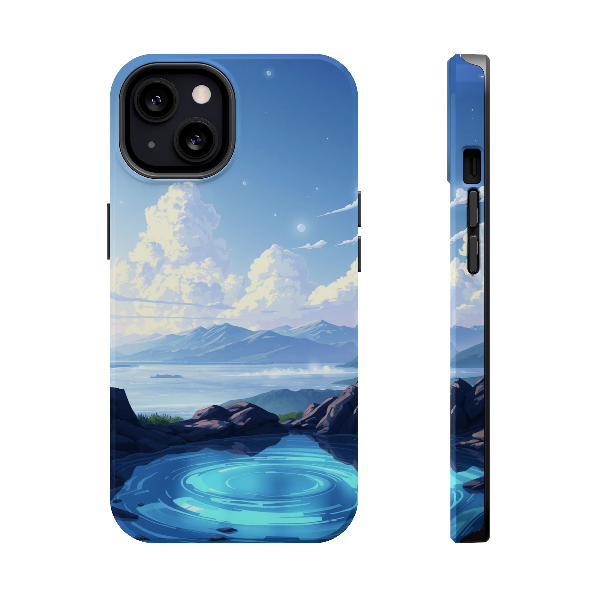 iPhone Earthy Tidal Pool Design 18 Bold Modern Everyday Snap Case · iPhone Case