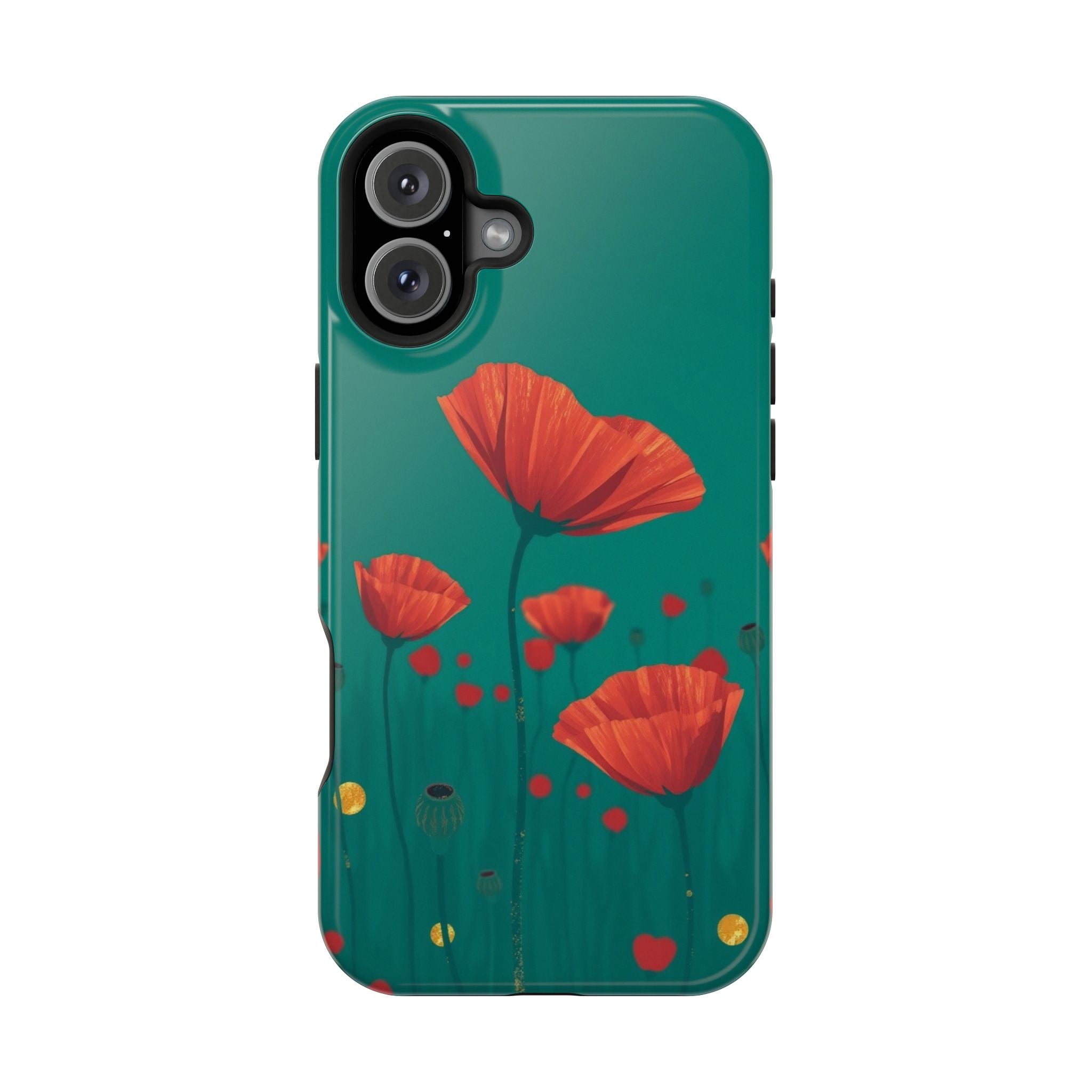 iPhone Earthy Poppy Field Design Bold Modern Everyday Snap Case · iPhone Case