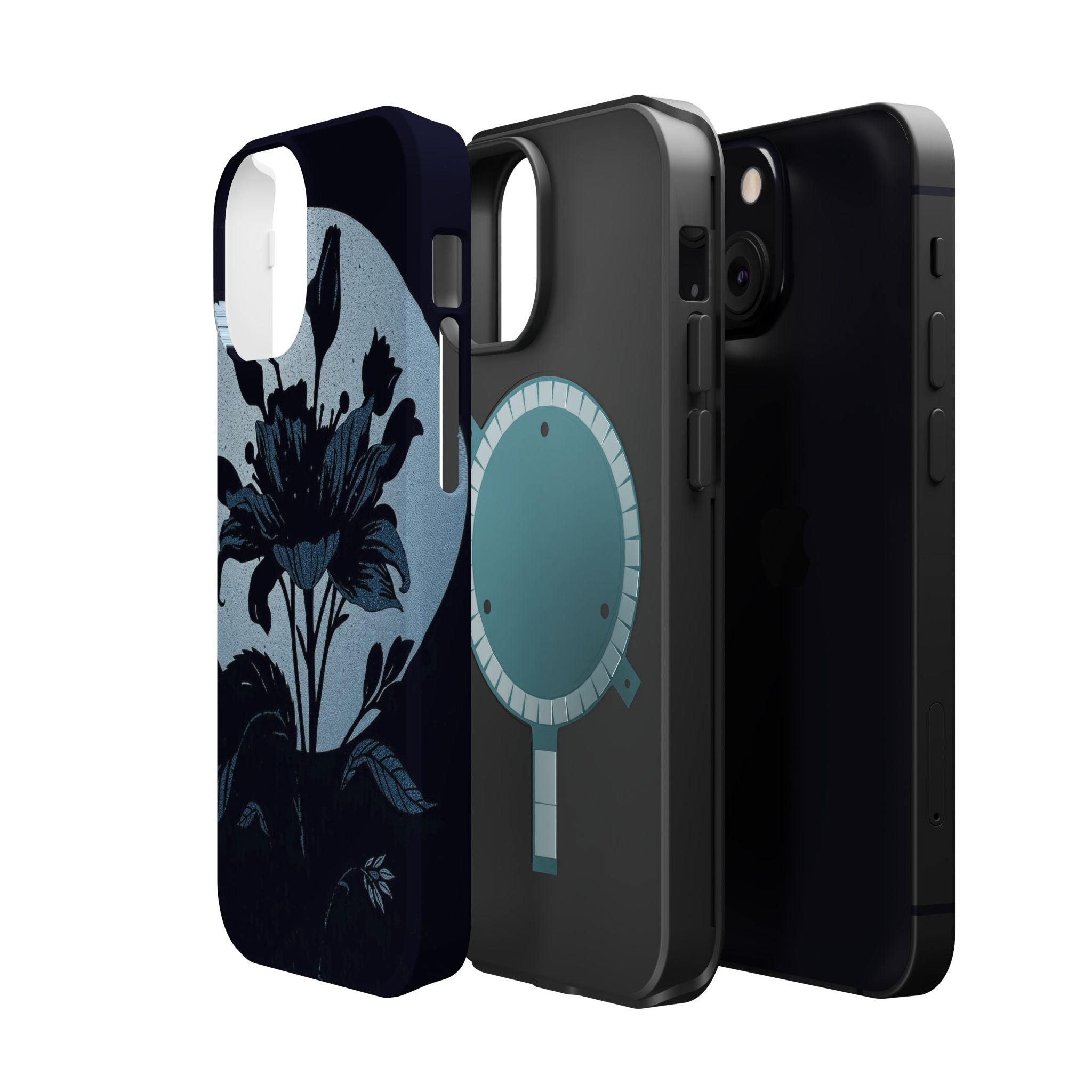 iPhone Radiant Floral Silhouette Design Slim Everyday Designer Case · iPhone Cas