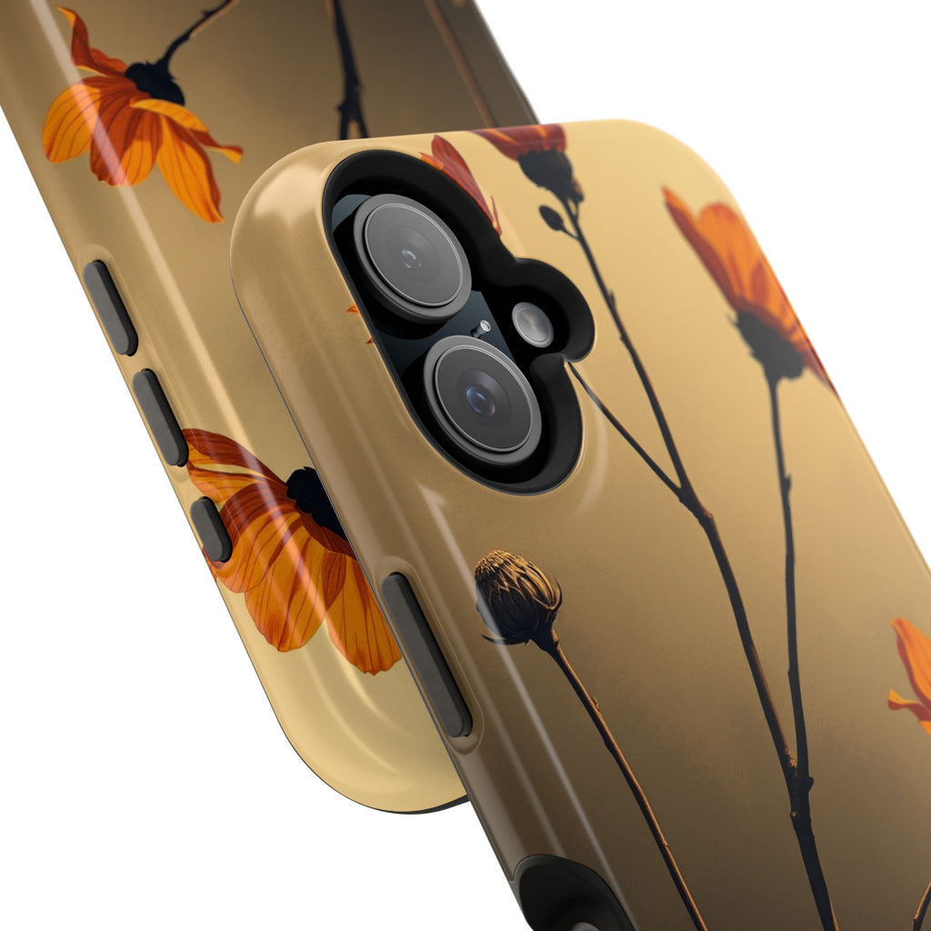 iPhone Burnt Orange And Sand Botanical Illustration Gal Slim Snap Case · iPhone