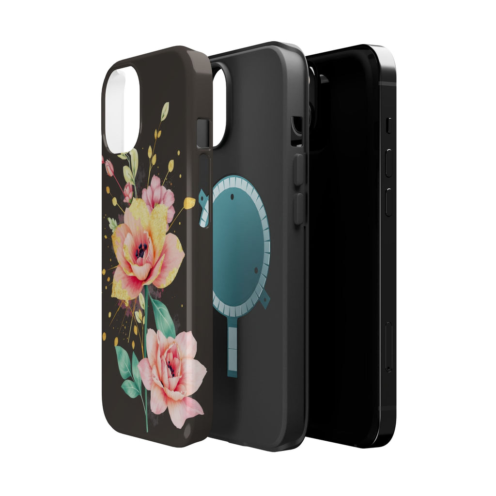 iPhone Earthy Floral Watercolor Splash Design Clean iPhone 14 Minimal · iPhone C