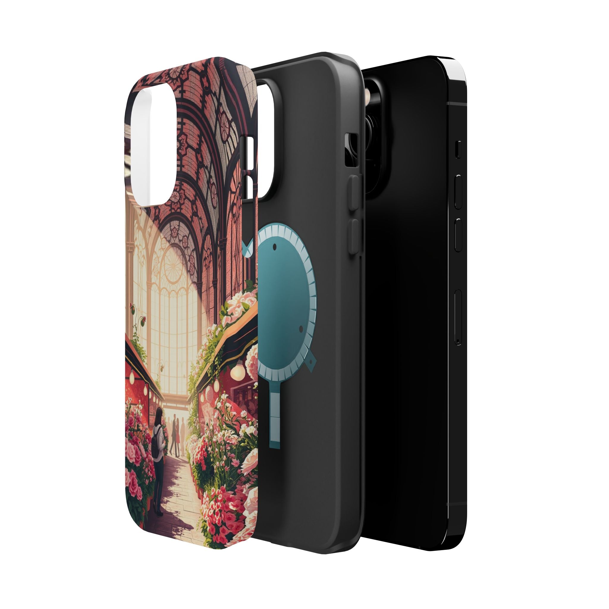iPhone Flower Market Stained Glass Bold Modern Everyday Snap Case · iPhone Case