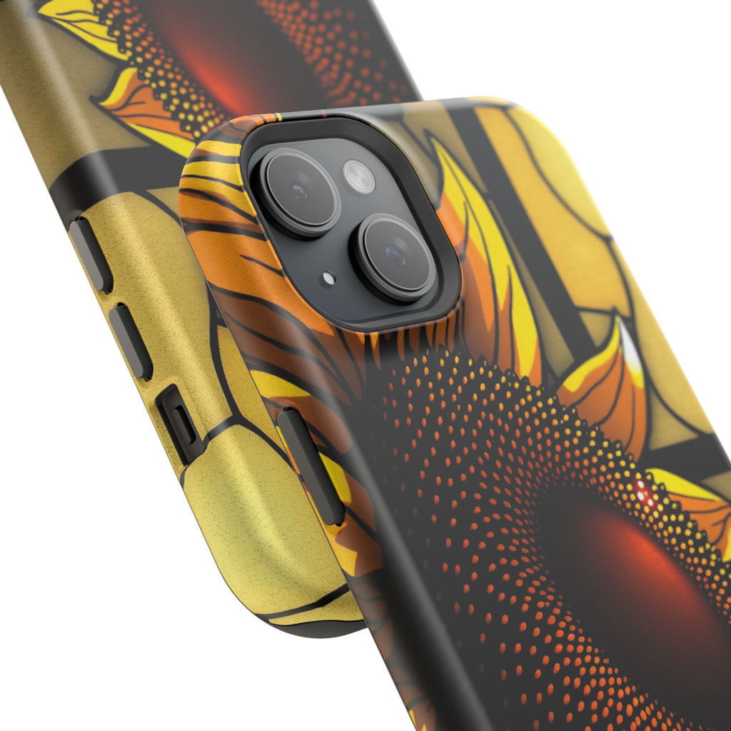 iPhone Sunflower Pop Stained Glass Bold Modern Everyday Snap Case · iPhone Case