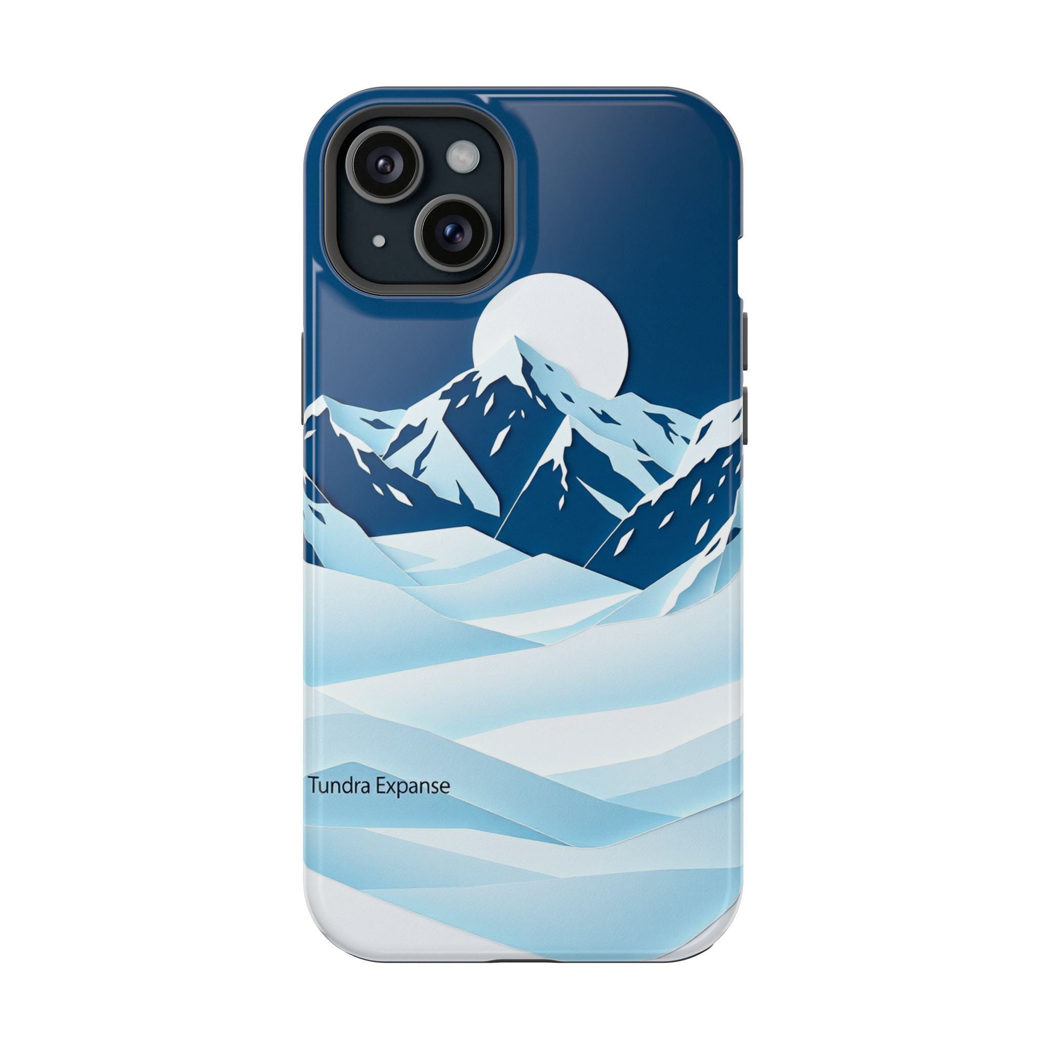 iPhone Midnight Blue And Silver Tundra Expanse Clean iPhone 12 Minimal · iPhone