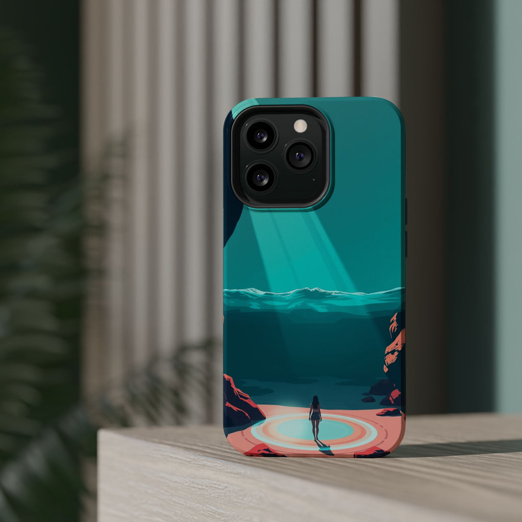 iPhone Earthy Tidal Pool Design 17 Bold Modern Everyday Snap Case · iPhone Case