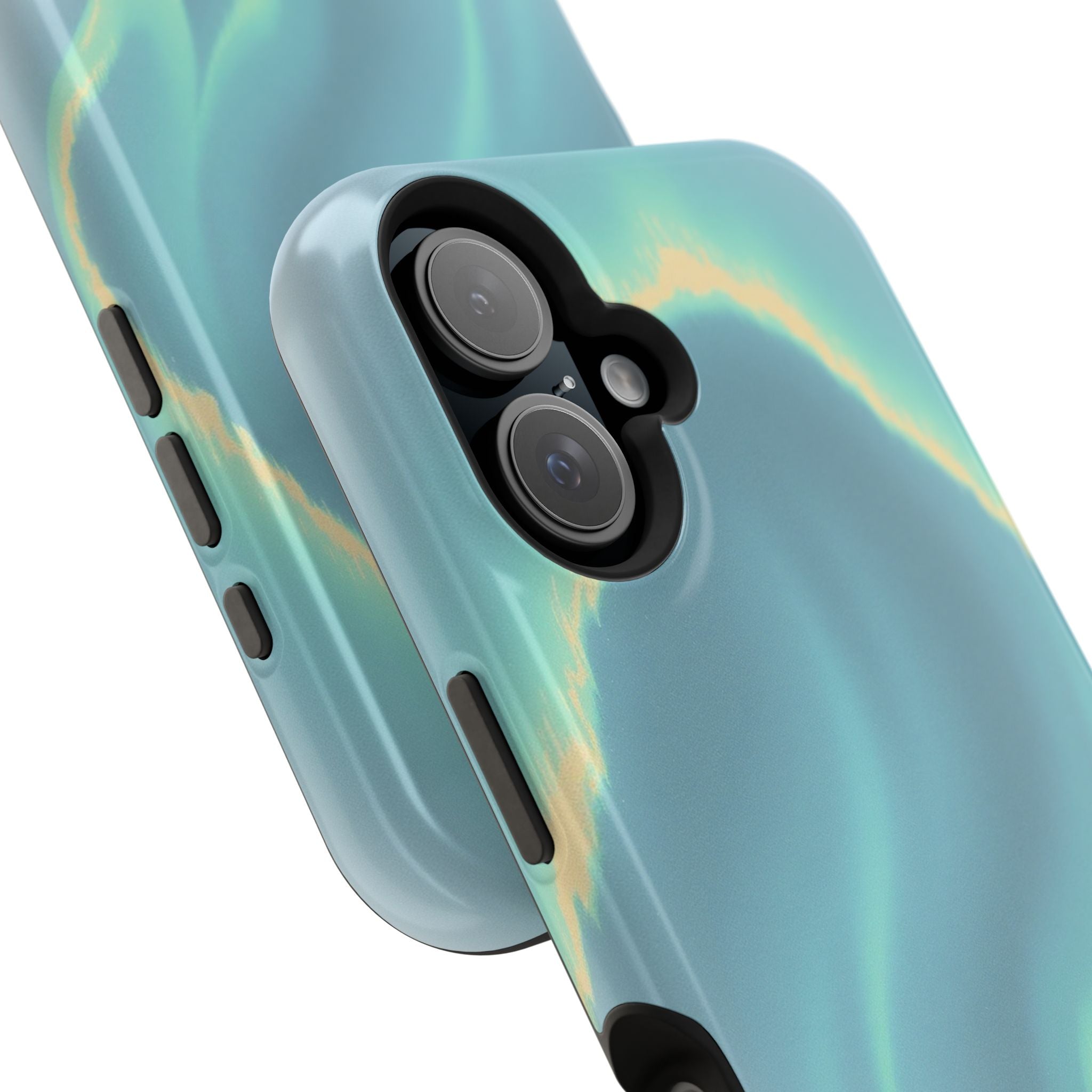 iPhone Charcoal And Copper Northern Lights Slim iPhone Everyday · iPhone Case
