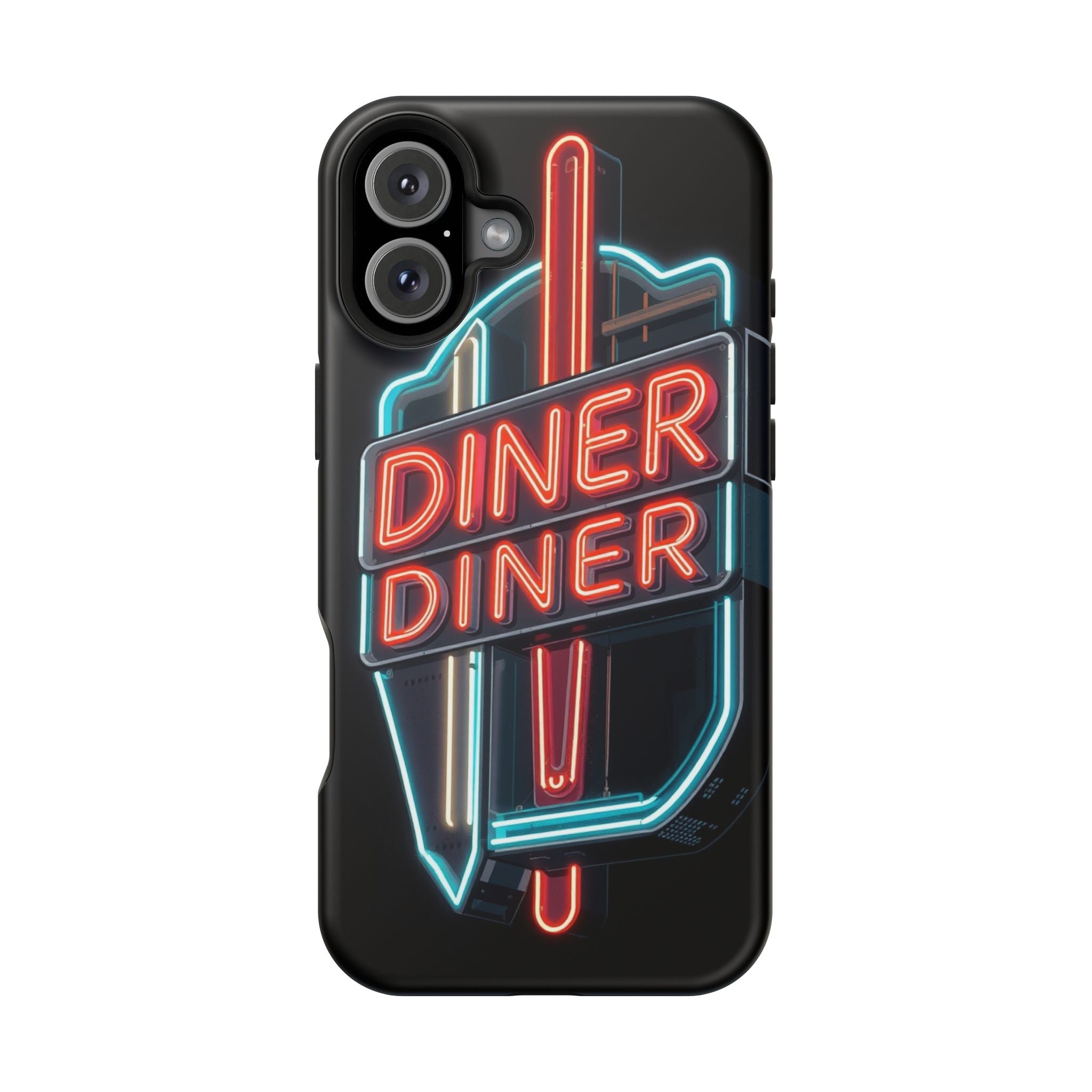 iPhone Neon Diner Sign Electric Art Slim Everyday Designer Case · iPhone Case