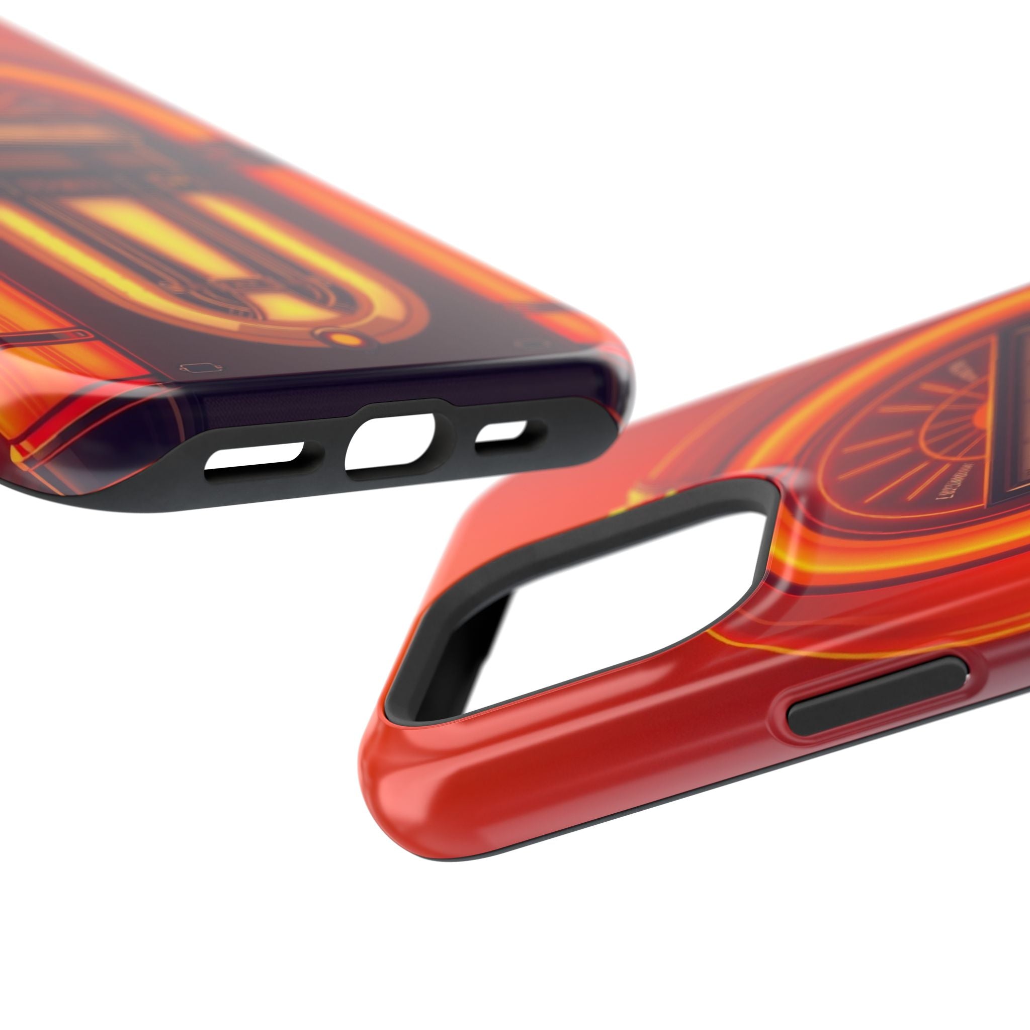 iPhone Jukebox Glow Neon Cyberpunk Bold Modern Everyday Snap Case · iPhone Case