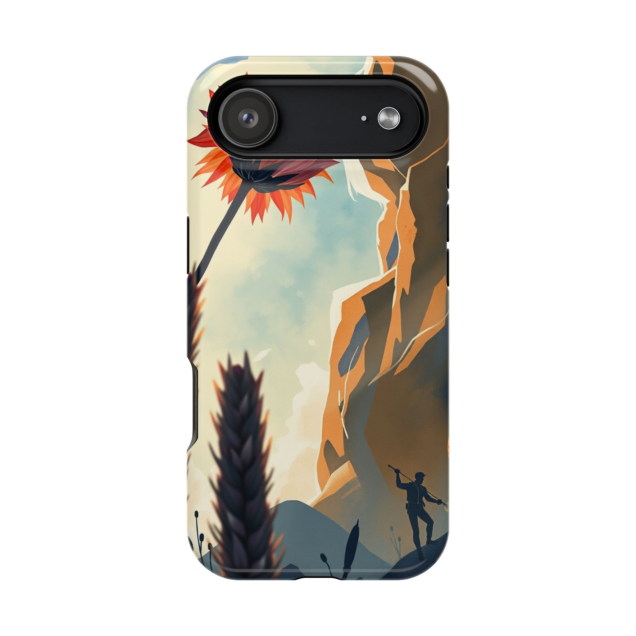 iPhone Bud Burst Vibrant Watercolor Artistic Everyday Cas Slim Snap Case · iPhon