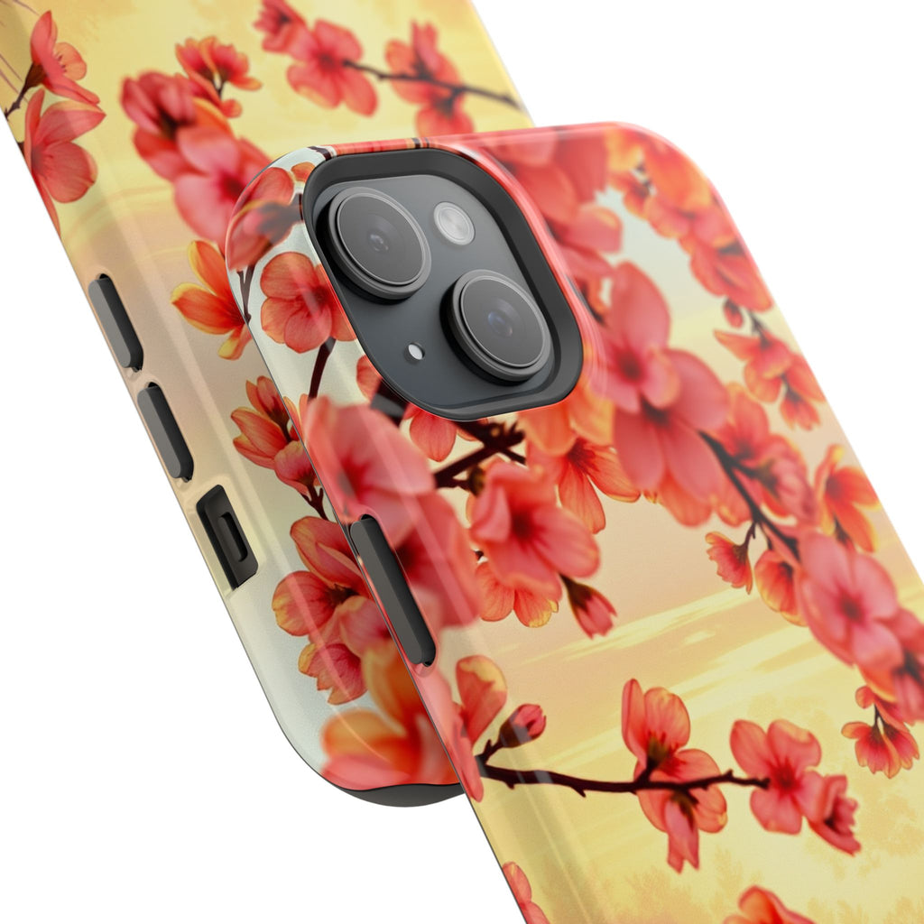 iPhone Sunset Amber And Peach Blossom Trail Slim Snap Cas Carry Case · iPhone Ca