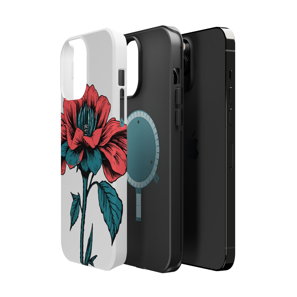 iPhone Garden Party Bloom Dark Gothic Ink Slim Snap Case · iPhone Case