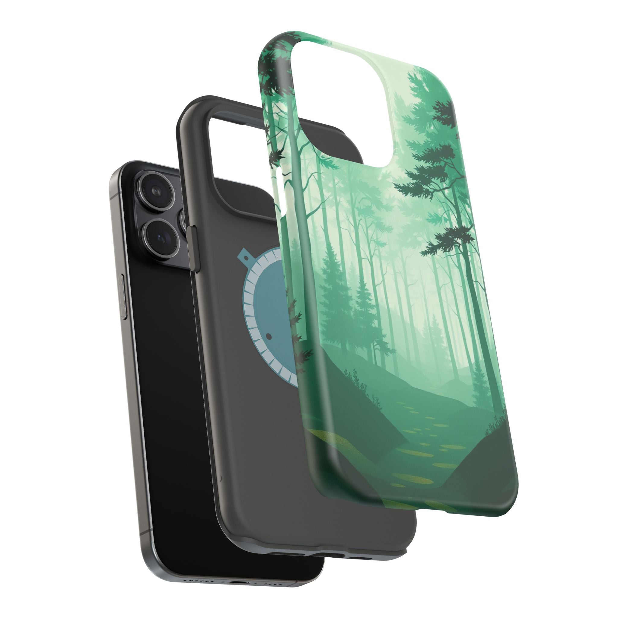 iPhone Earthy Misty Forest Path Design Slim Everyday Designer Case · iPhone Case
